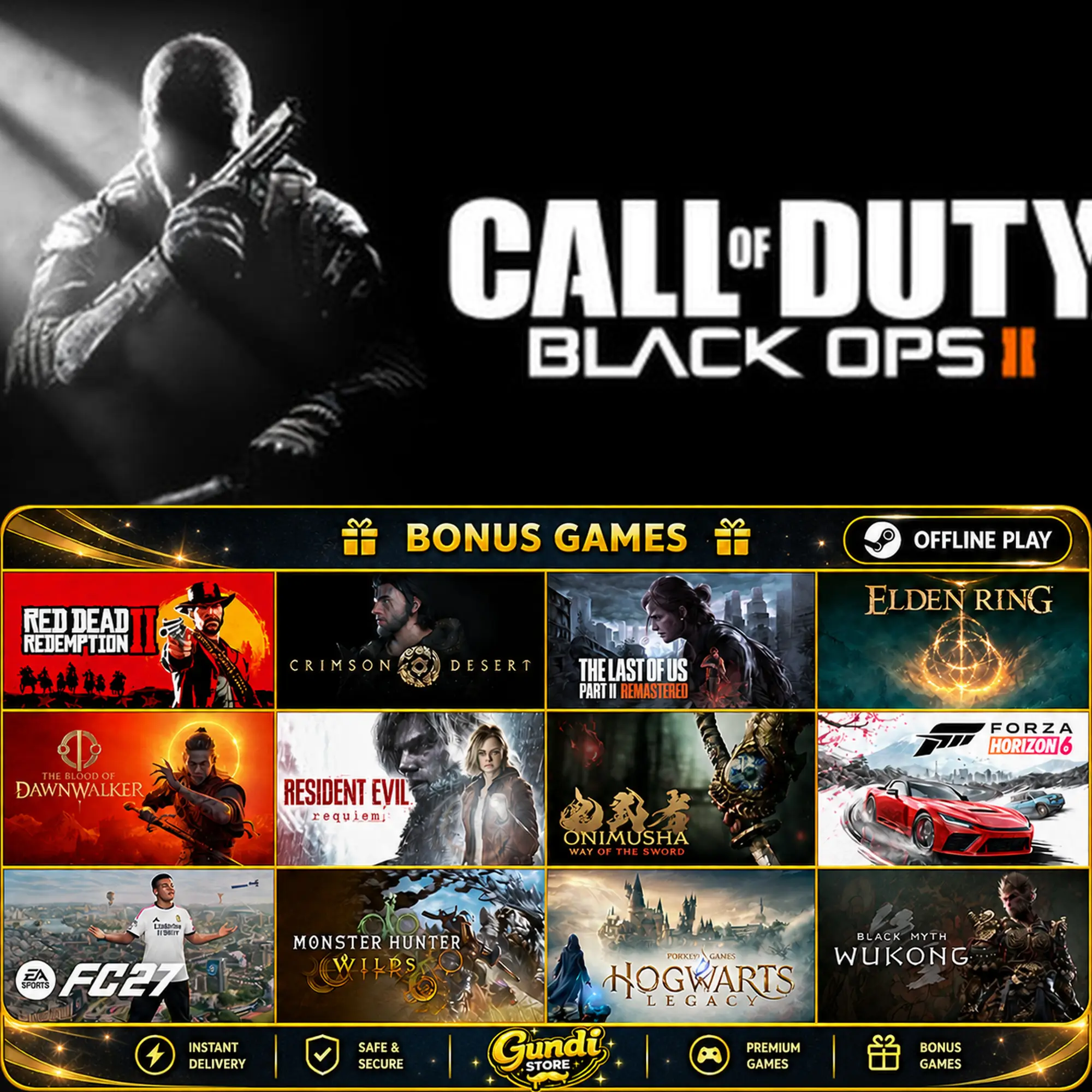 [AUTO CODE] - Call of Duty_ Black Ops II + BONUS GAME