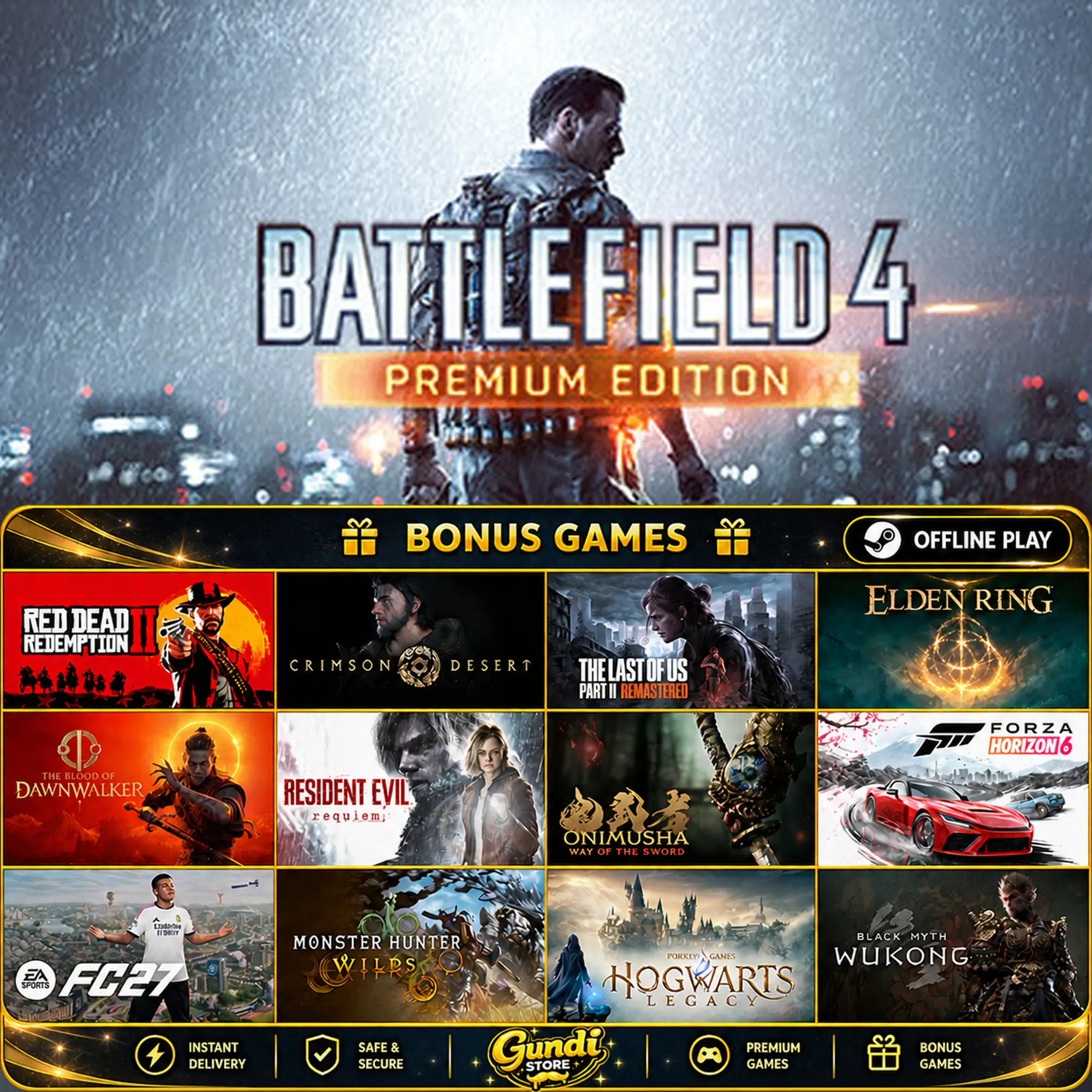 [AUTO CODE] - Battlefield 4 + BONUS GAME