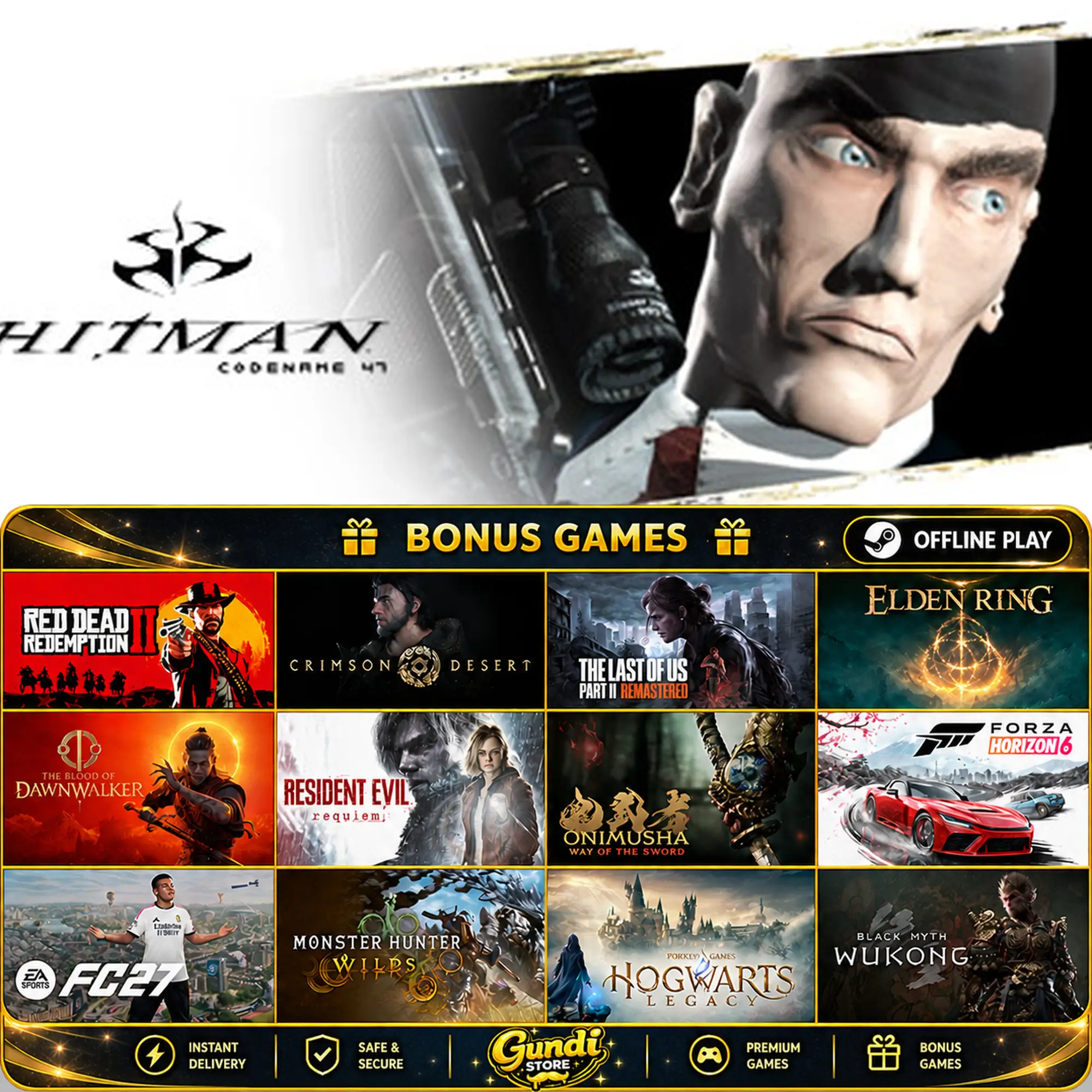 [AUTO CODE] - Hitman_ Codename 47 + BONUS GAME