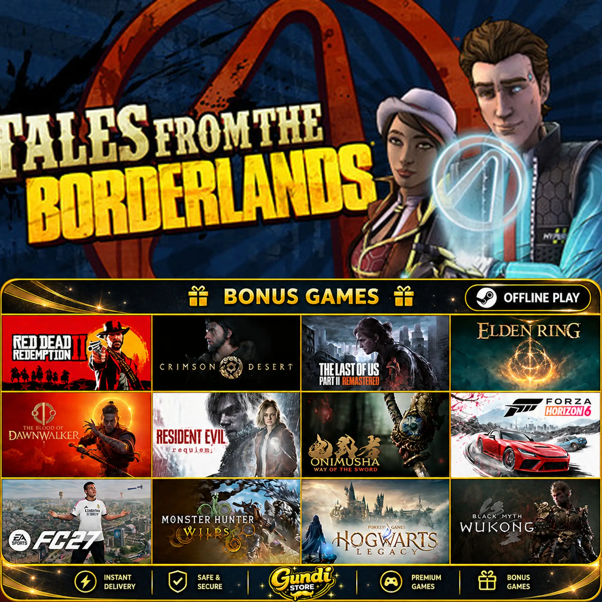 [AUTO CODE] - Tales from the Borderlands + BONUS GAME