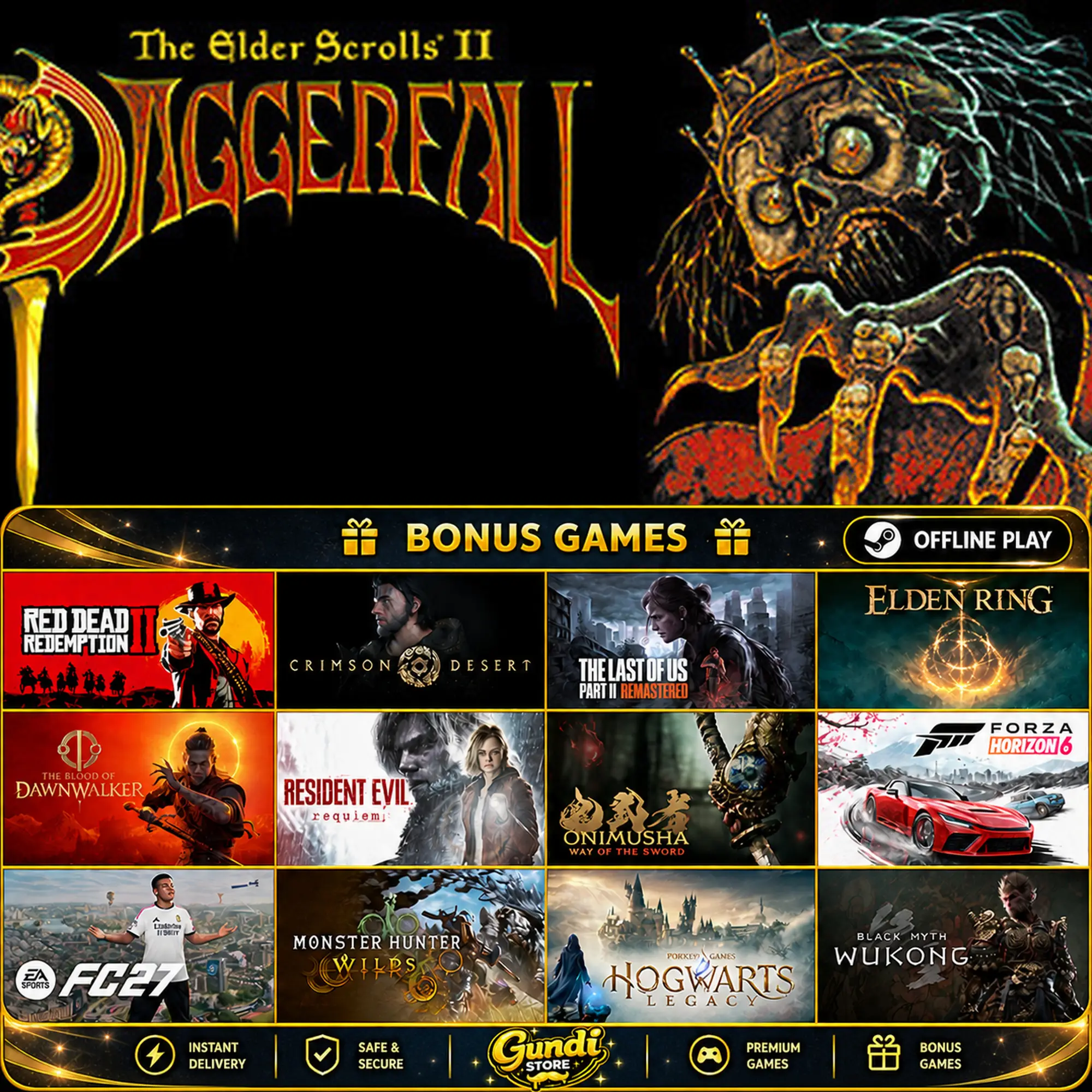 [AUTO CODE] - The Elder Scrolls II_ Daggerfall + BONUS GAME