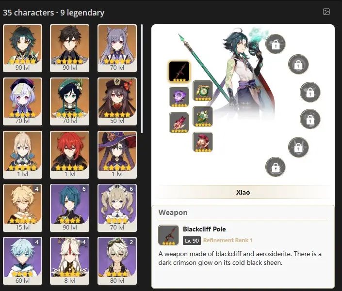 ASIA - AR:55- 35 CHARACTERS [ 9- 5 STARS CHARACTERS ]