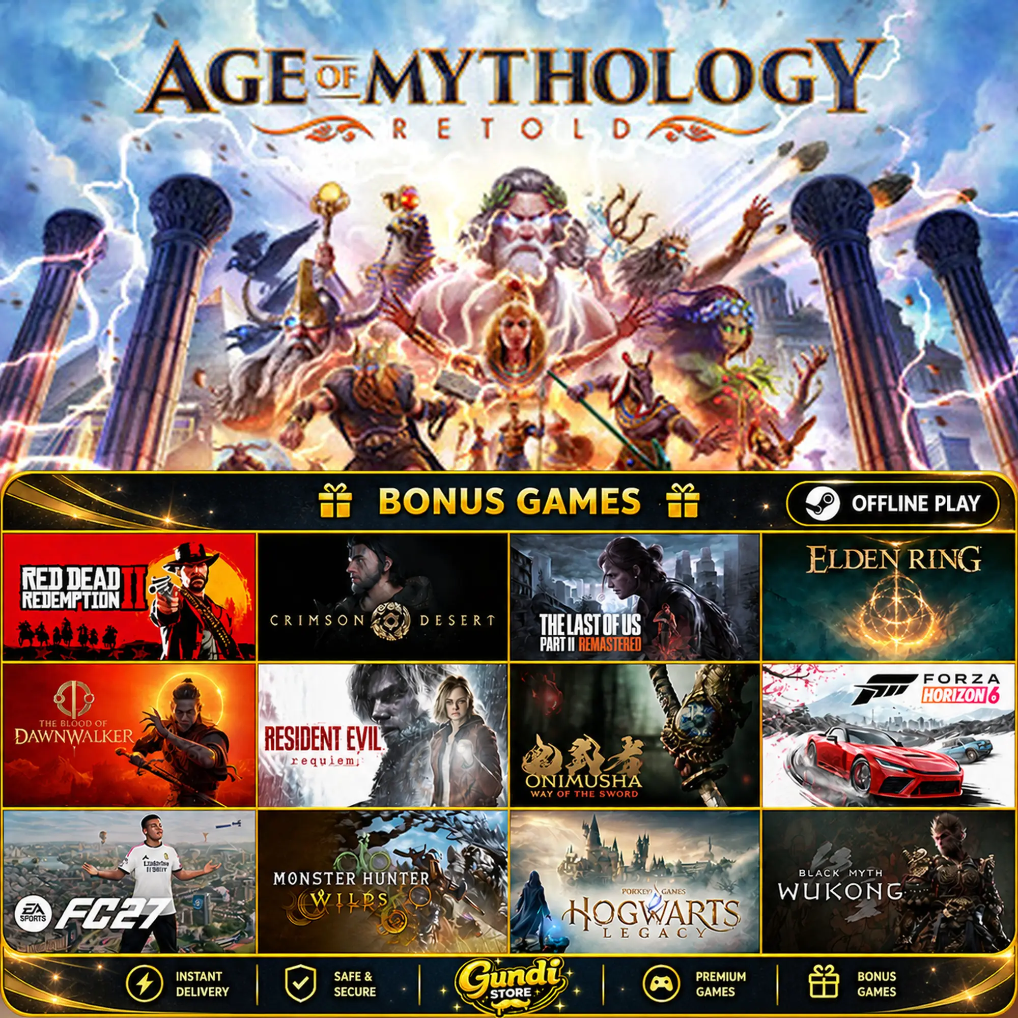 [AUTO CODE] - Age of Mythology_ Retold + BONUS GAME