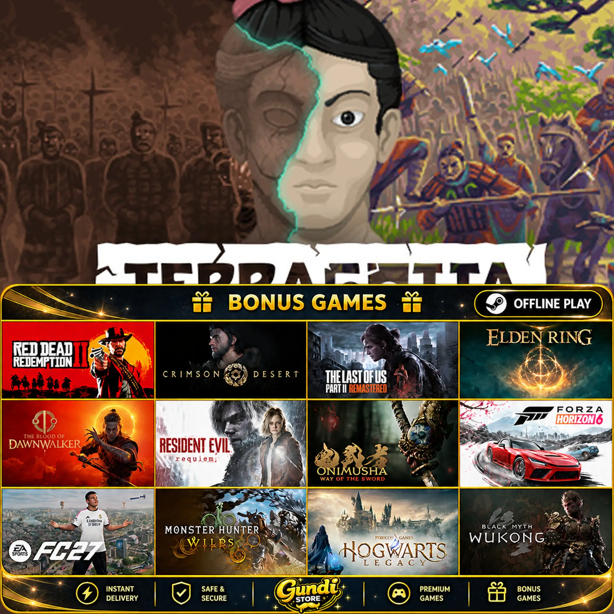 [AUTO CODE] - Terracotta + BONUS GAME