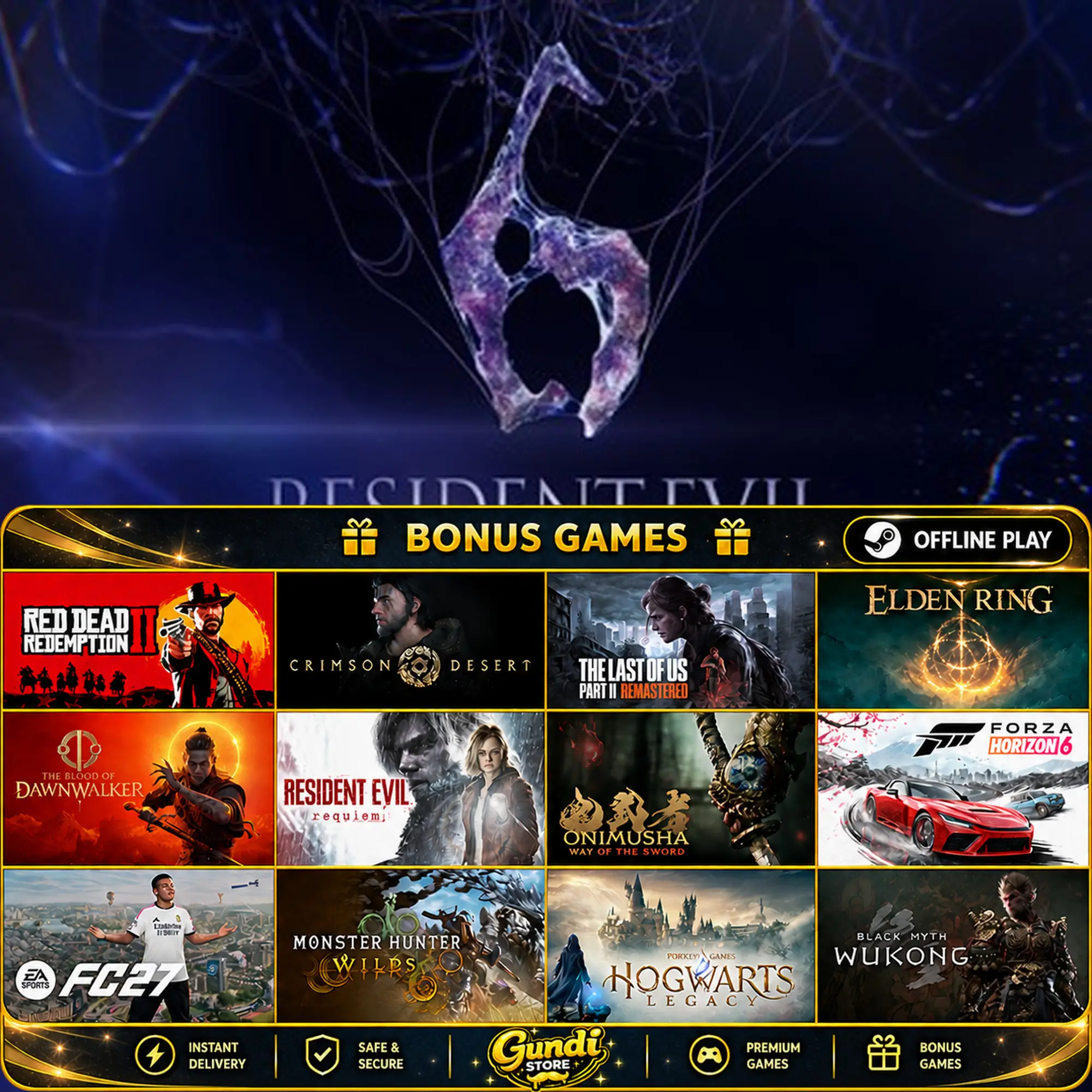 [AUTO CODE] - Resident Evil 6 + BONUS GAME
