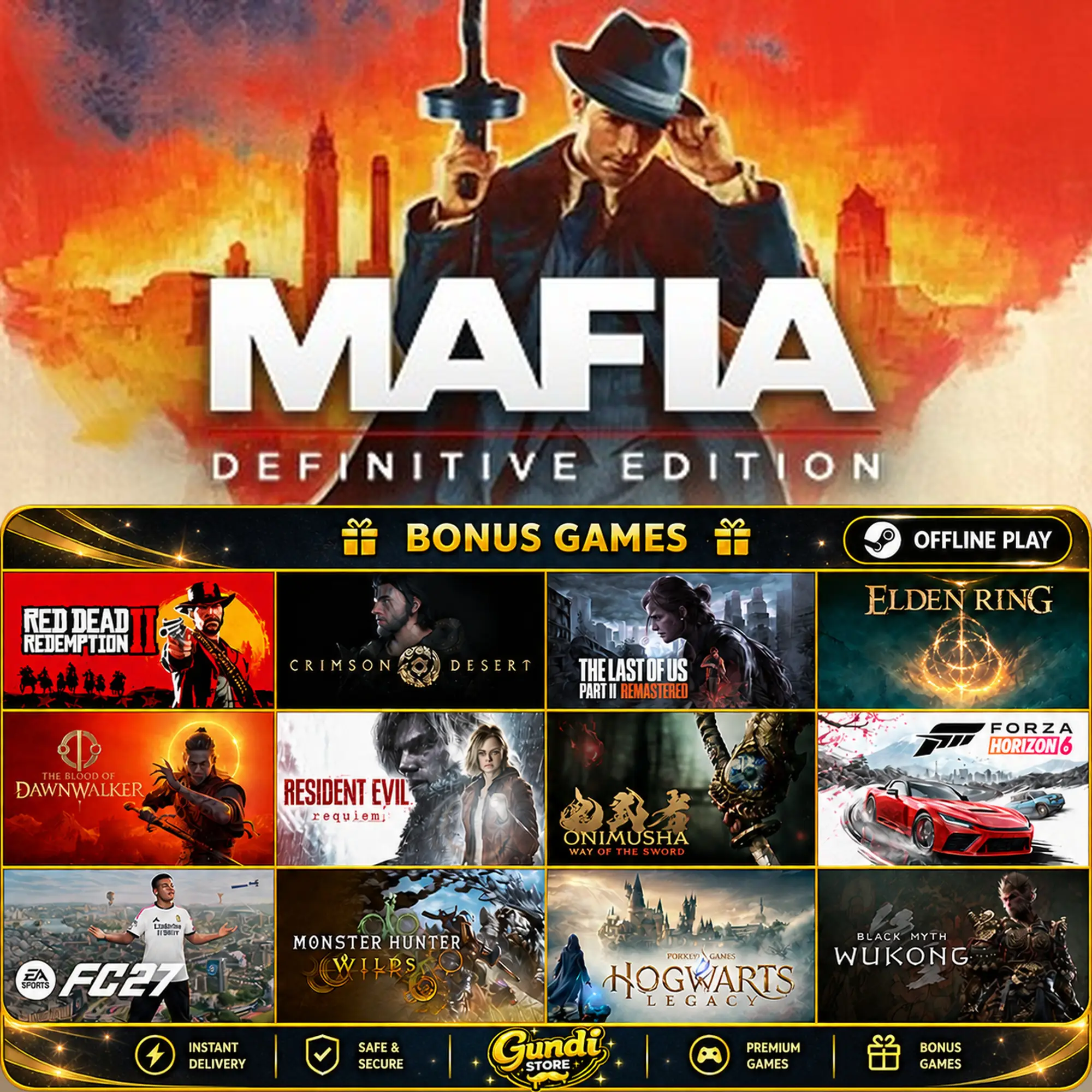 [AUTO CODE] - Mafia_ Definitive Edition + BONUS GAME