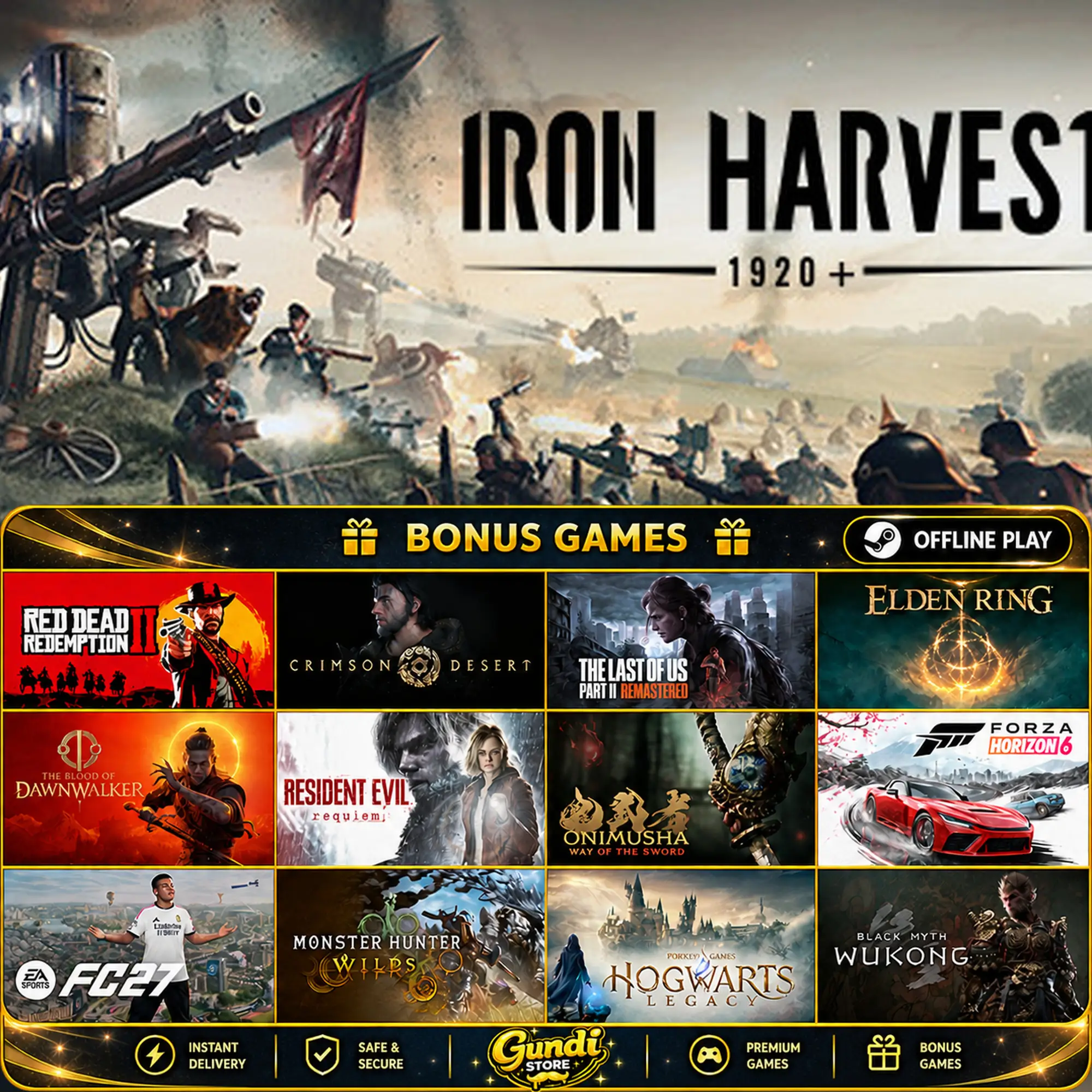 [AUTO CODE] - Iron Harvest + BONUS GAME