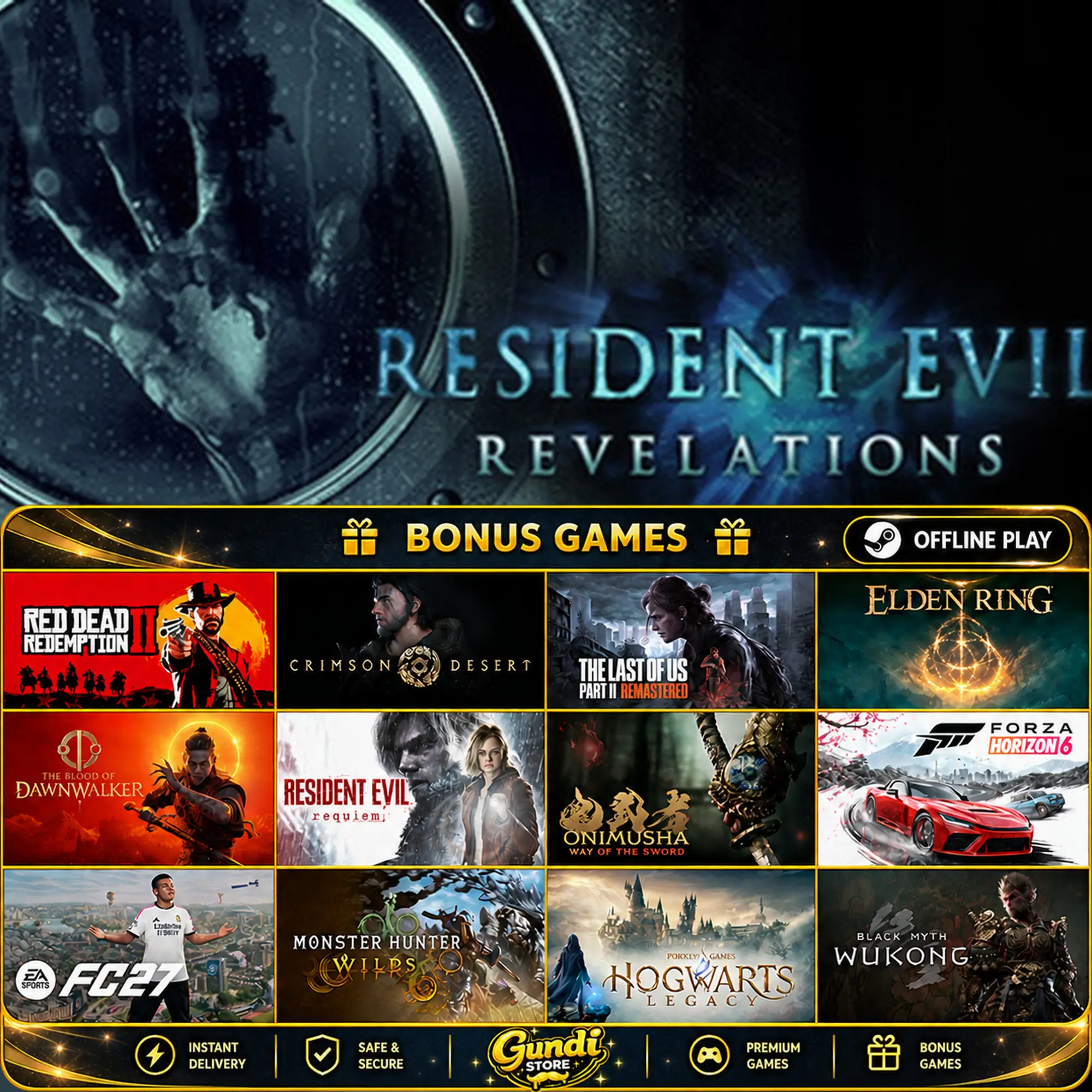 [AUTO CODE] - Resident Evil Revelations + BONUS GAME