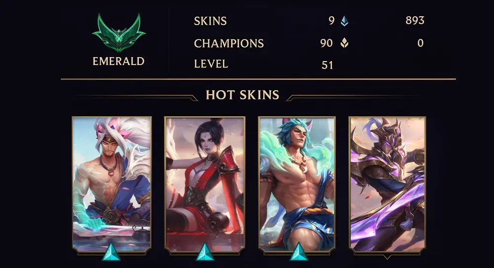 EMERALD III - 51 LVL - 9 SKIN