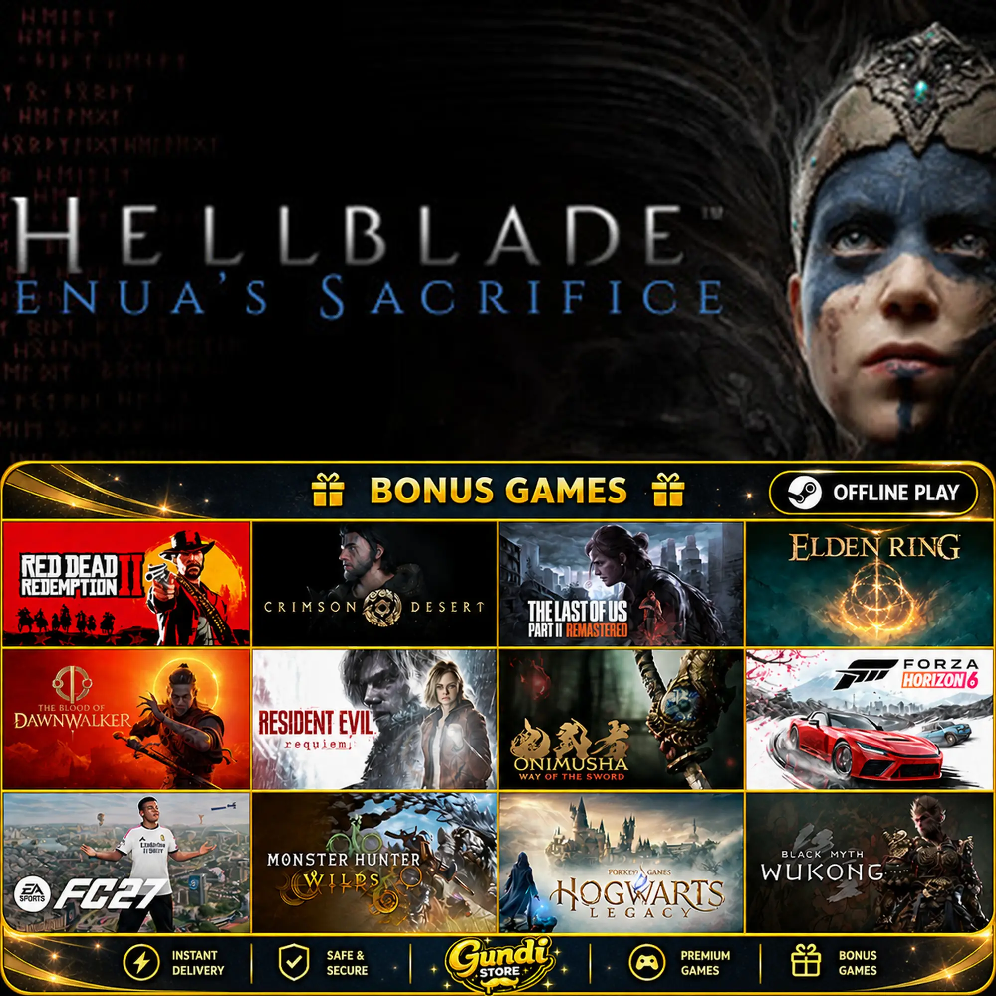 [AUTO CODE] - Hellblade_ Senua's Sacrifice + BONUS GAME