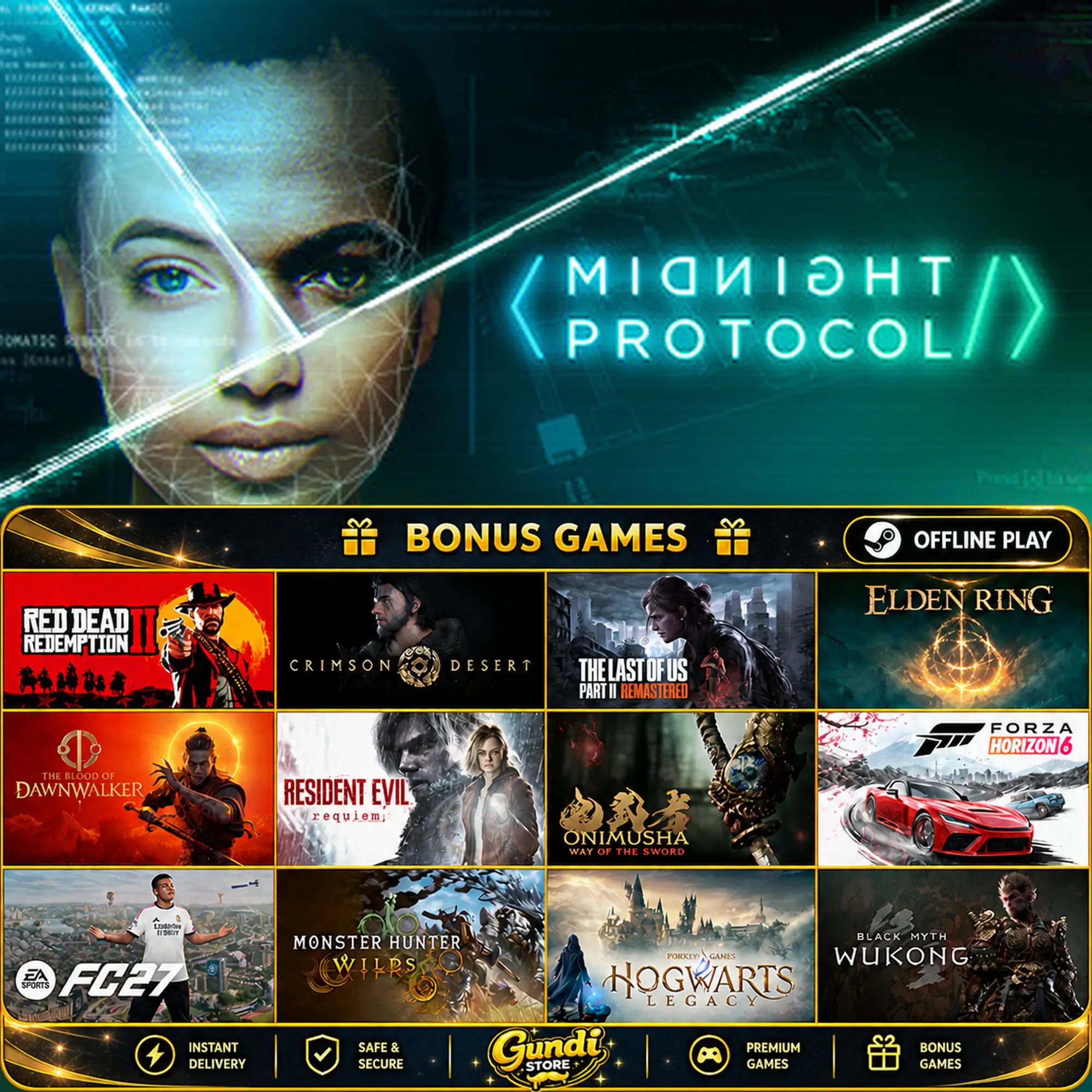 [AUTO CODE] - Midnight Protocol + BONUS GAME