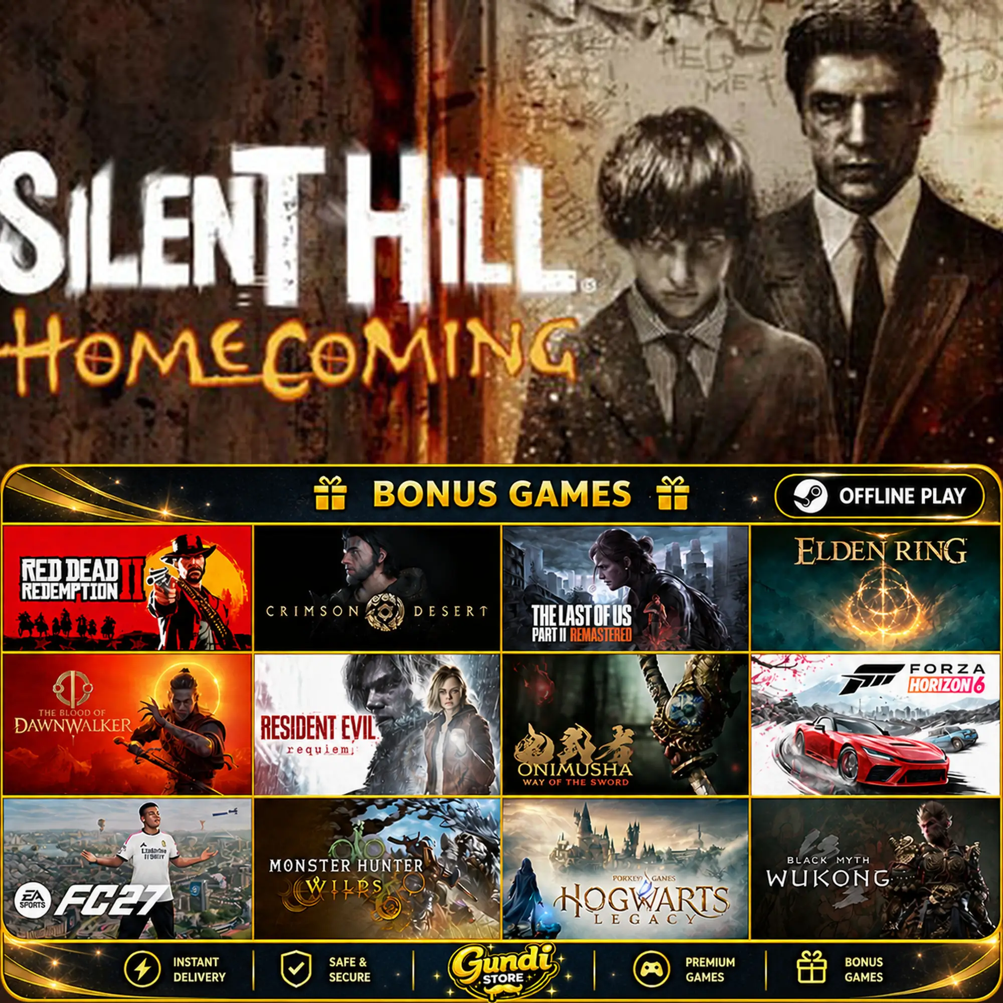 [AUTO CODE] - Silent Hill Homecoming + BONUS GAME