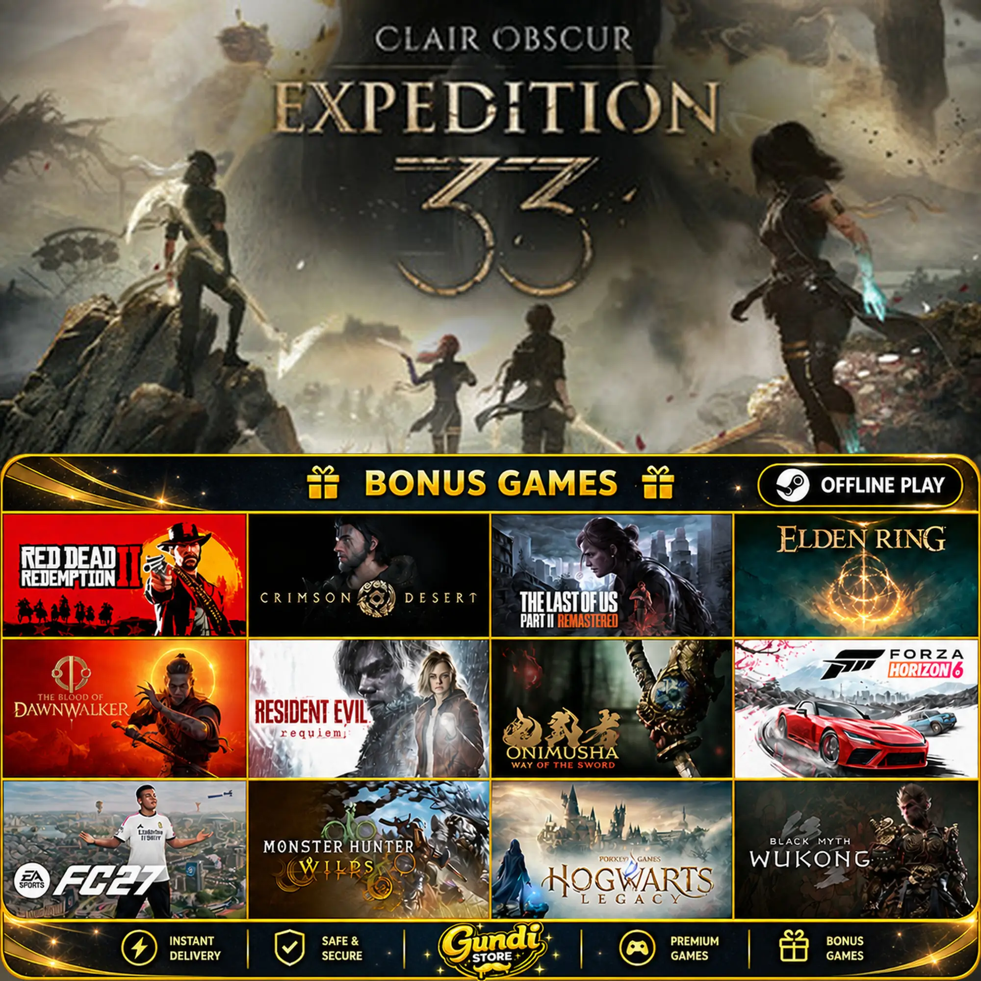 [AUTO CODE] - Clair Obscur_ Expedition 33 + BONUS GAME