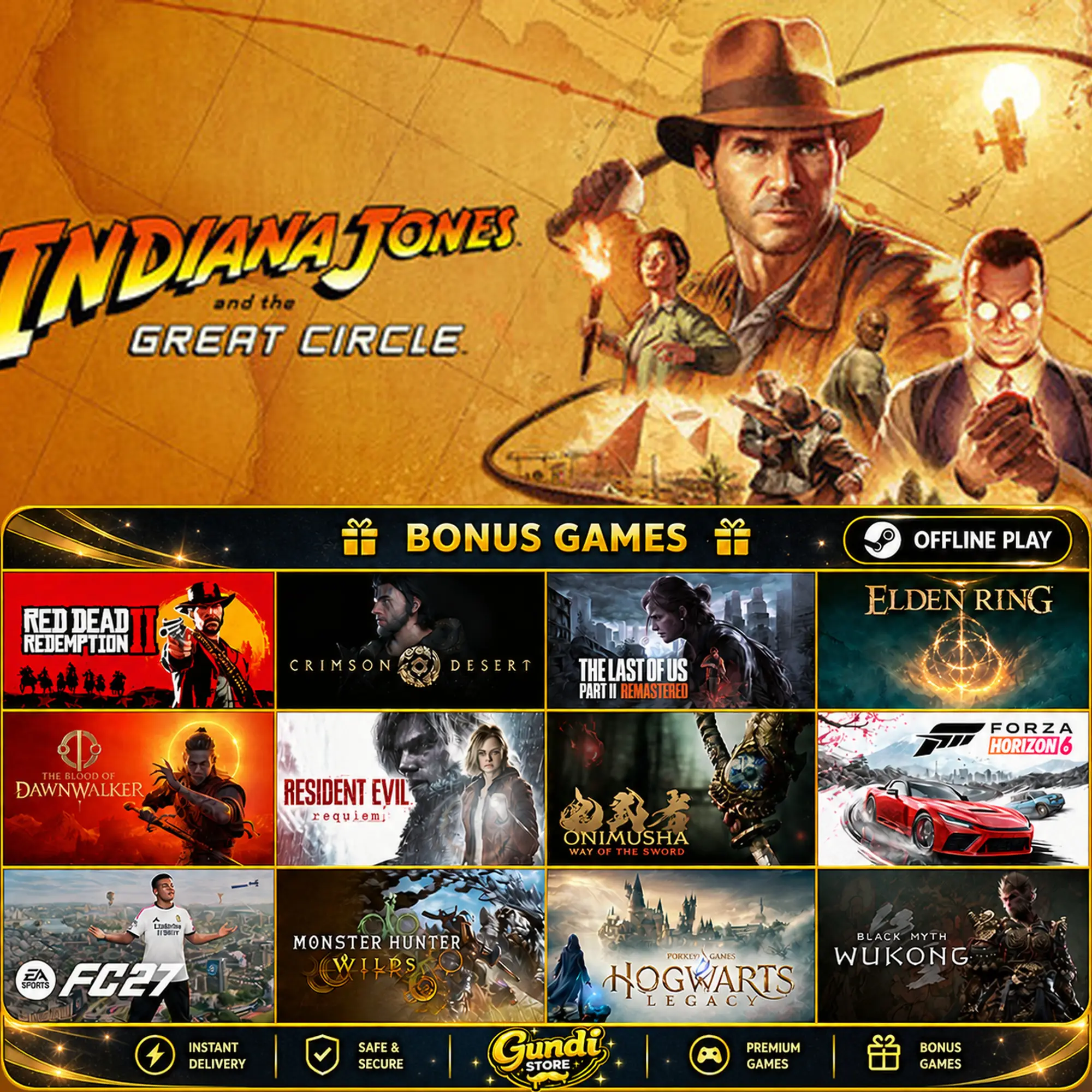 [AUTO CODE] - Indiana Jones and the Great Circle™ + BONUS GAME