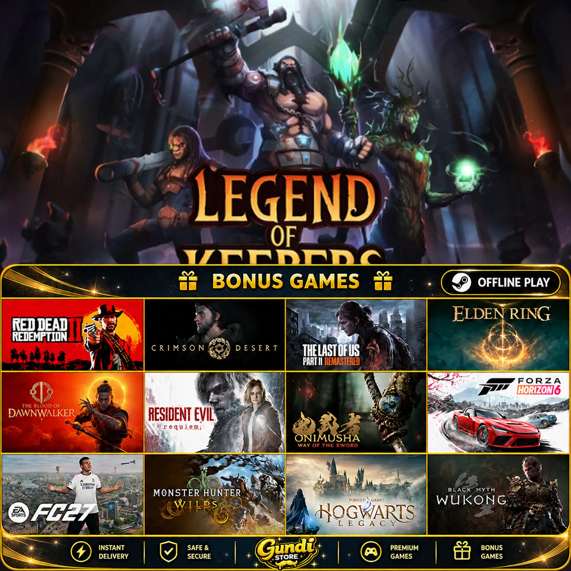 [AUTO CODE] - Legend of Keepers + BONUS GAME