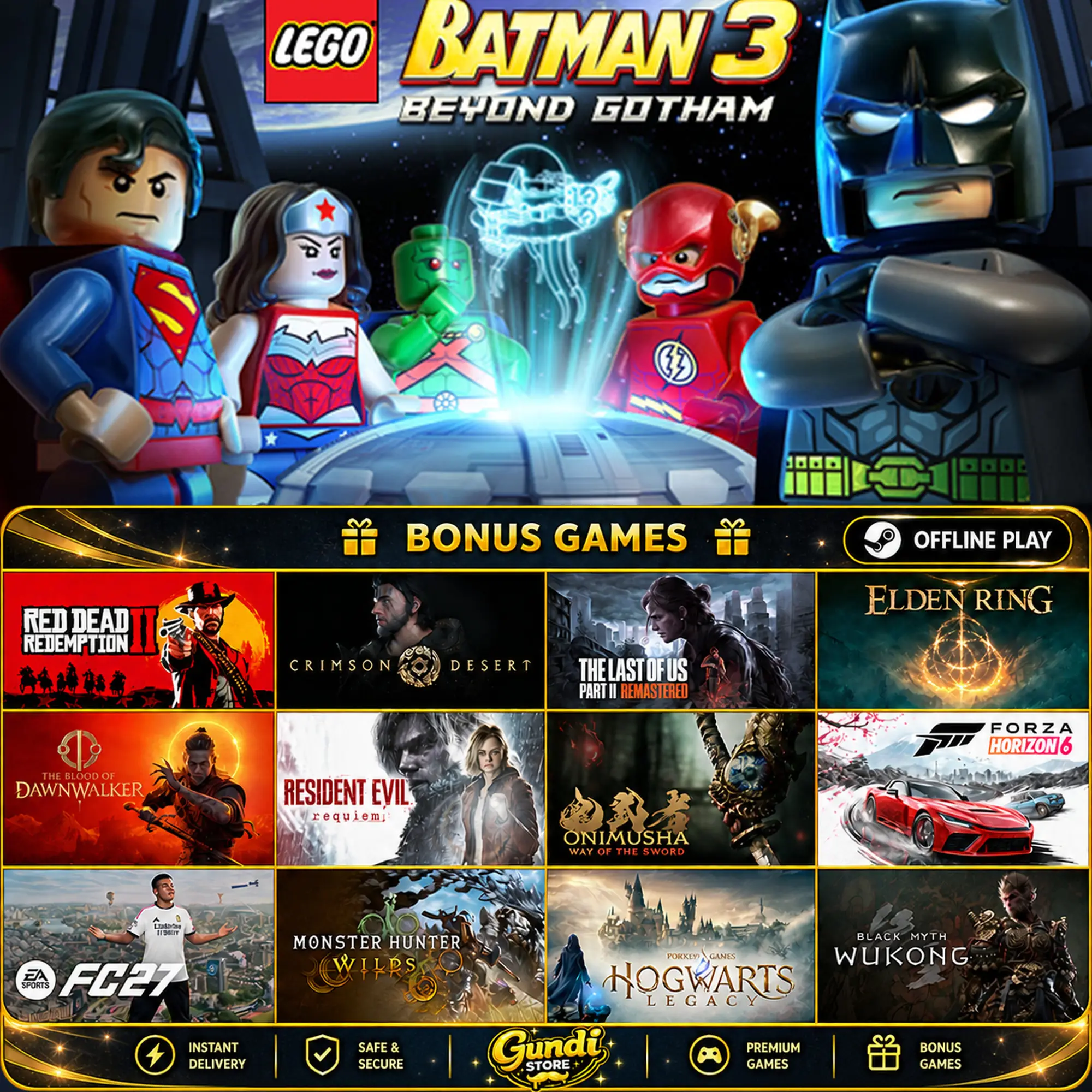 [AUTO CODE] - LEGO Batman 3_ Beyond Gotham + BONUS GAME