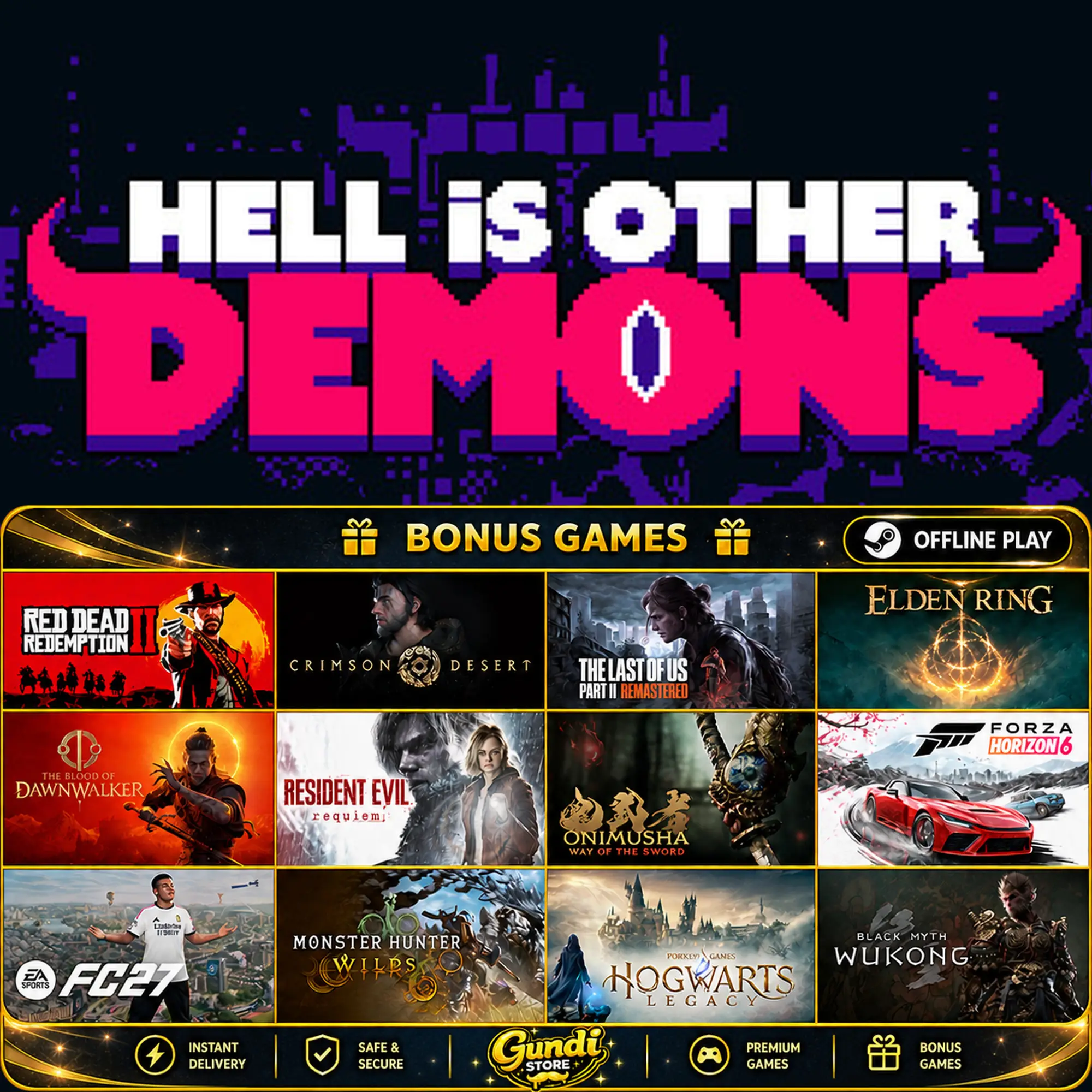 [AUTO CODE] - Hell is Other Demons + BONUS GAME