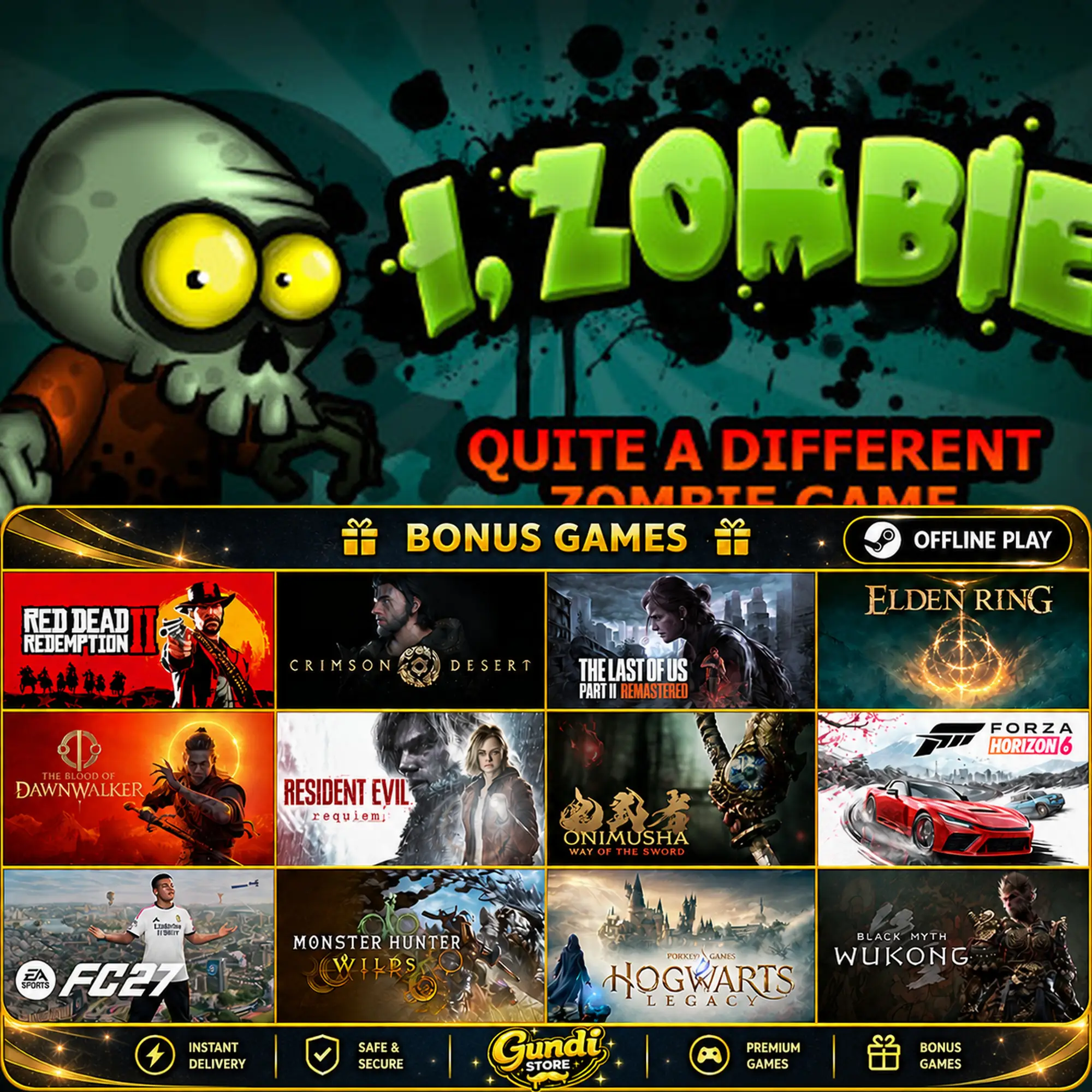 [AUTO CODE] - I, Zombie + BONUS GAME