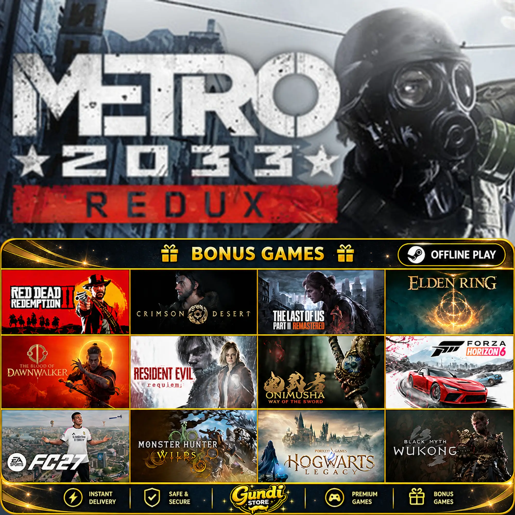 [AUTO CODE] - Metro 2033 Redux + BONUS GAME