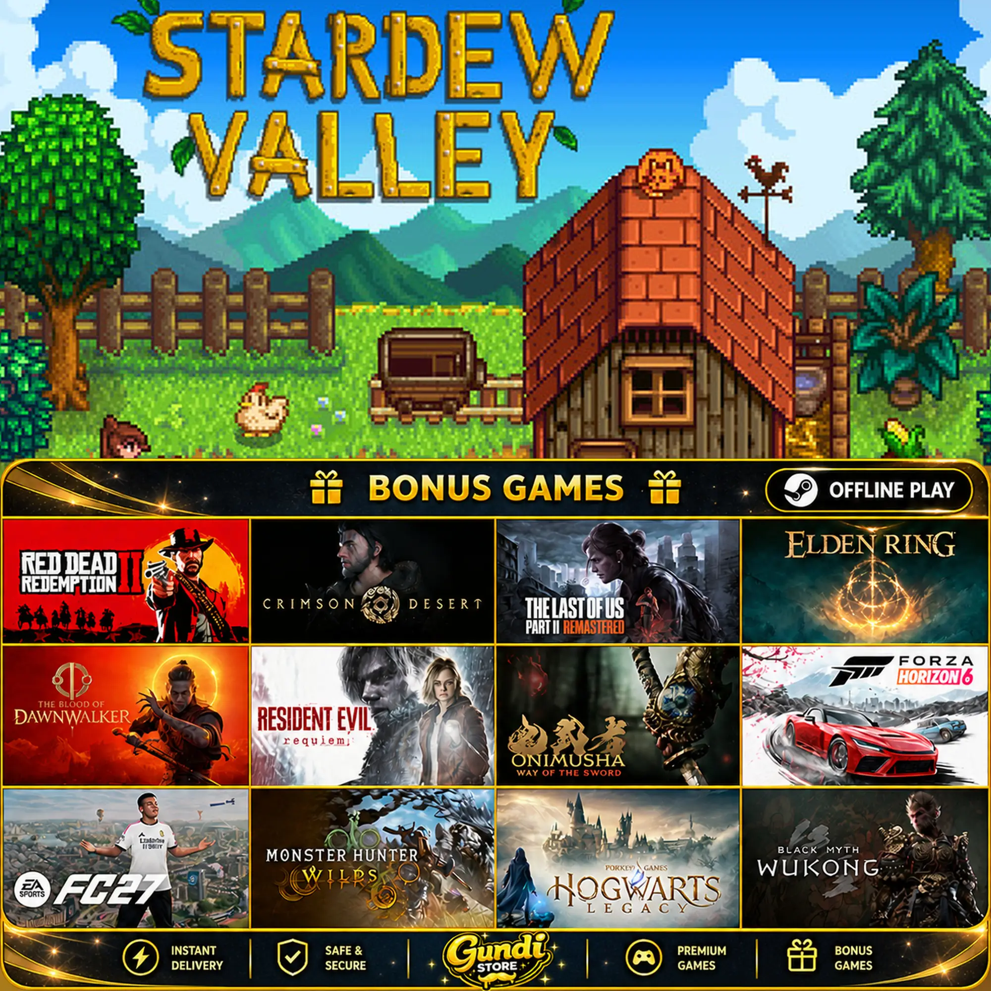 [AUTO CODE] - Stardew Valley + BONUS GAME