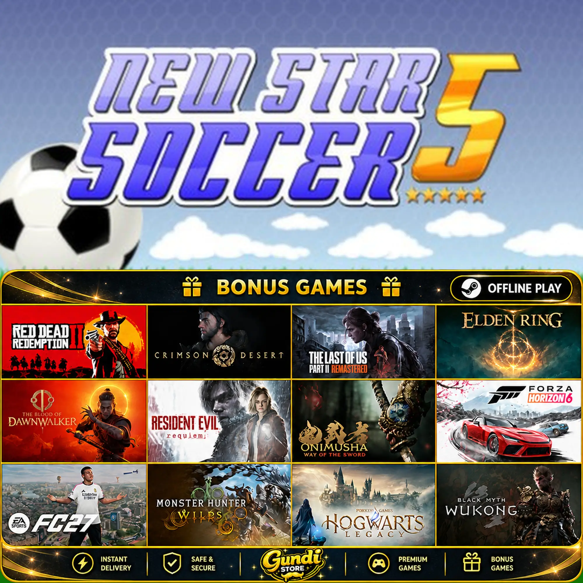 [AUTO CODE] - New Star Soccer 5 + BONUS GAME