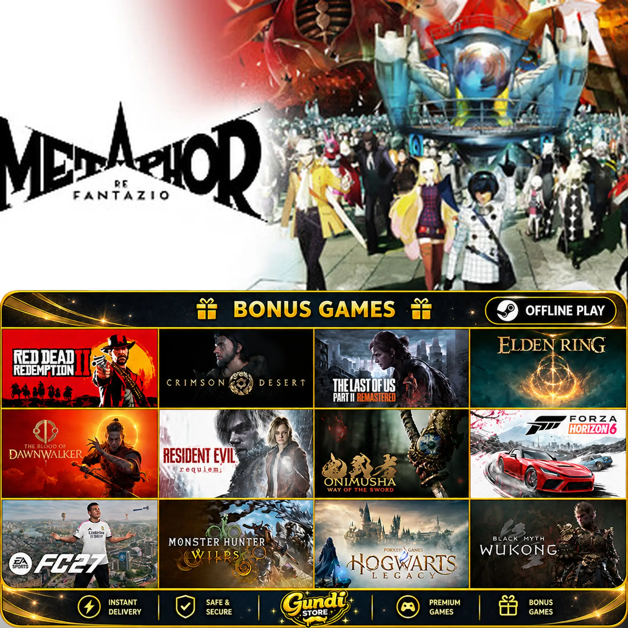 [AUTO CODE] - Metaphor_ ReFantazio + BONUS GAME