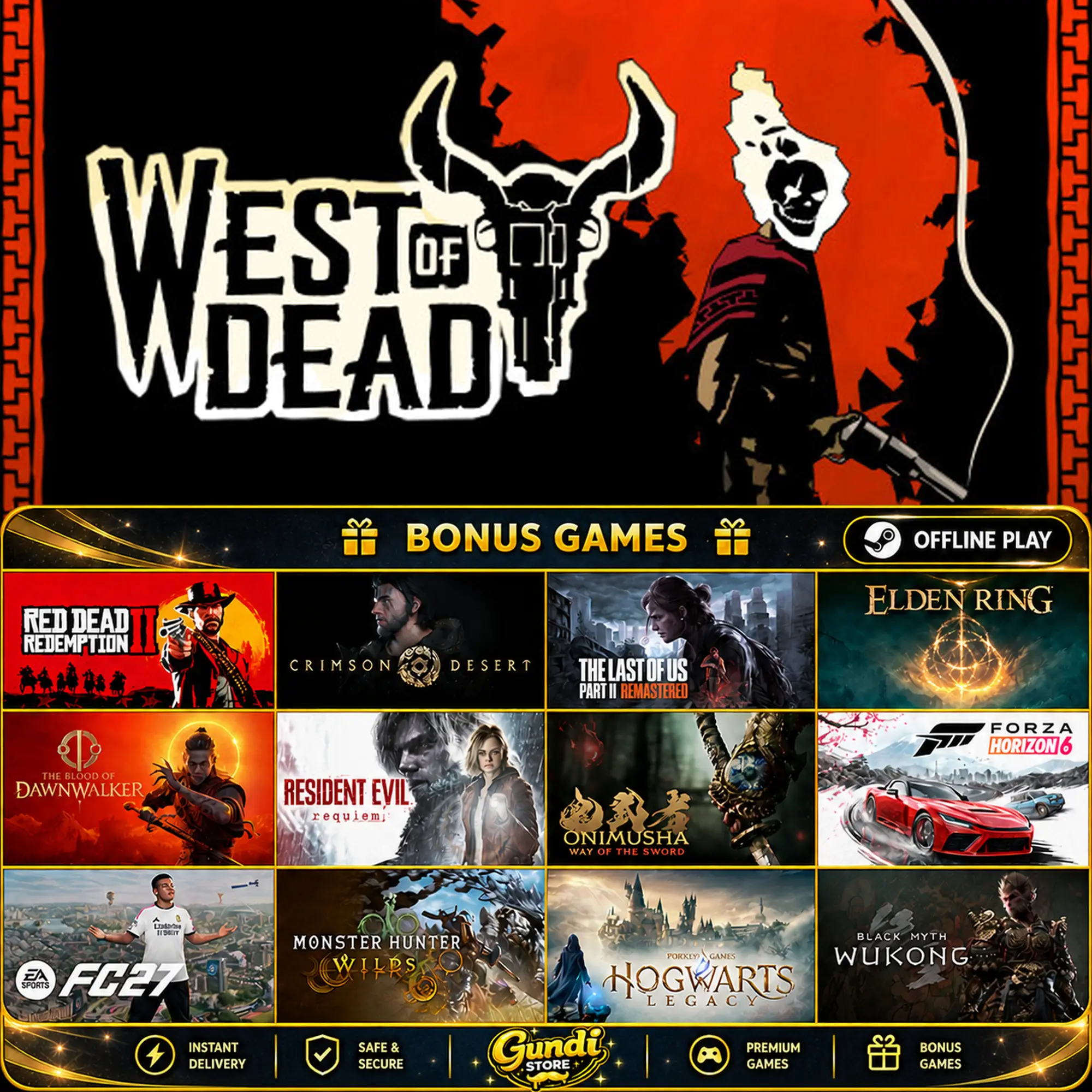 [AUTO CODE] - West of Dead + BONUS GAME