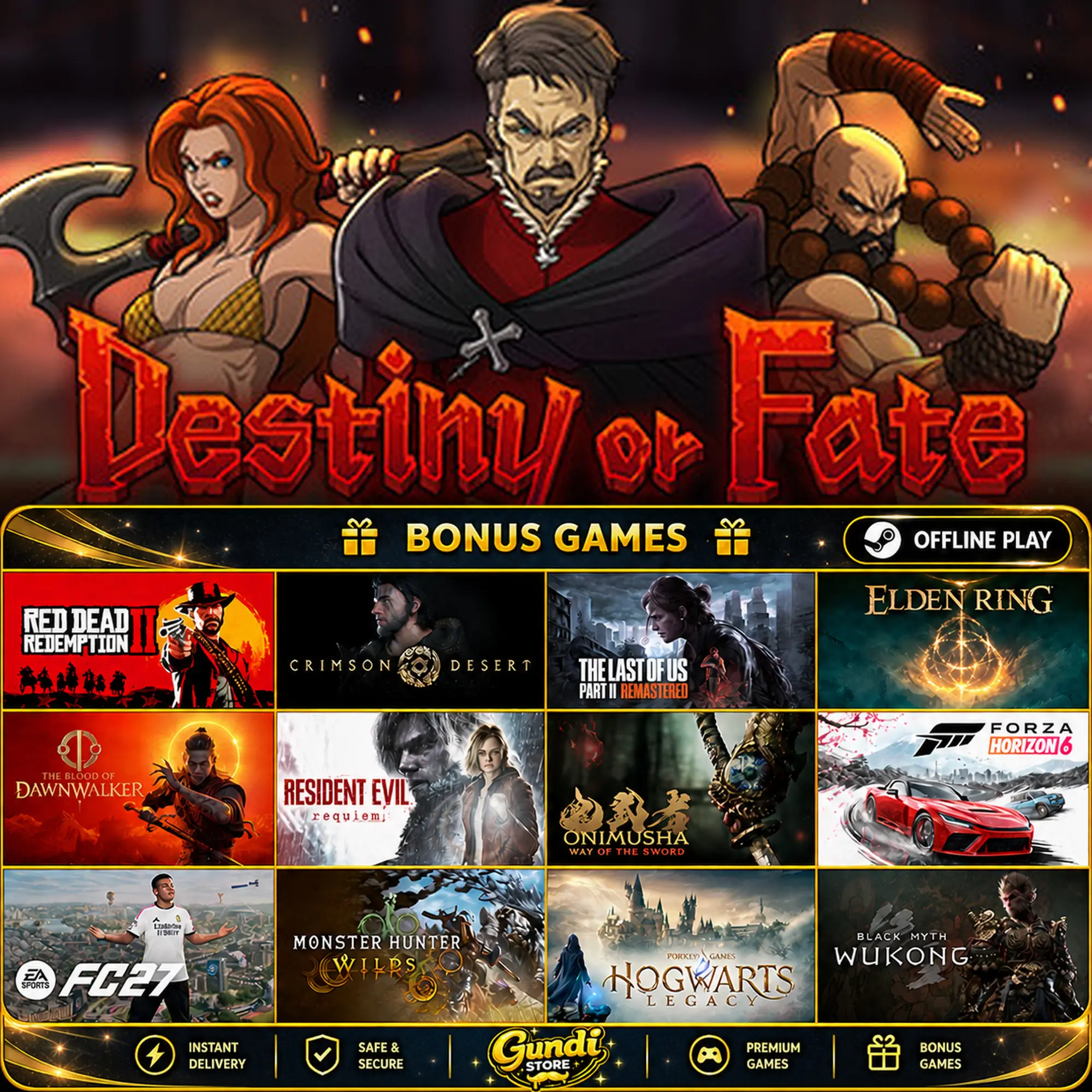 [AUTO CODE] - Destiny or Fate + BONUS GAME