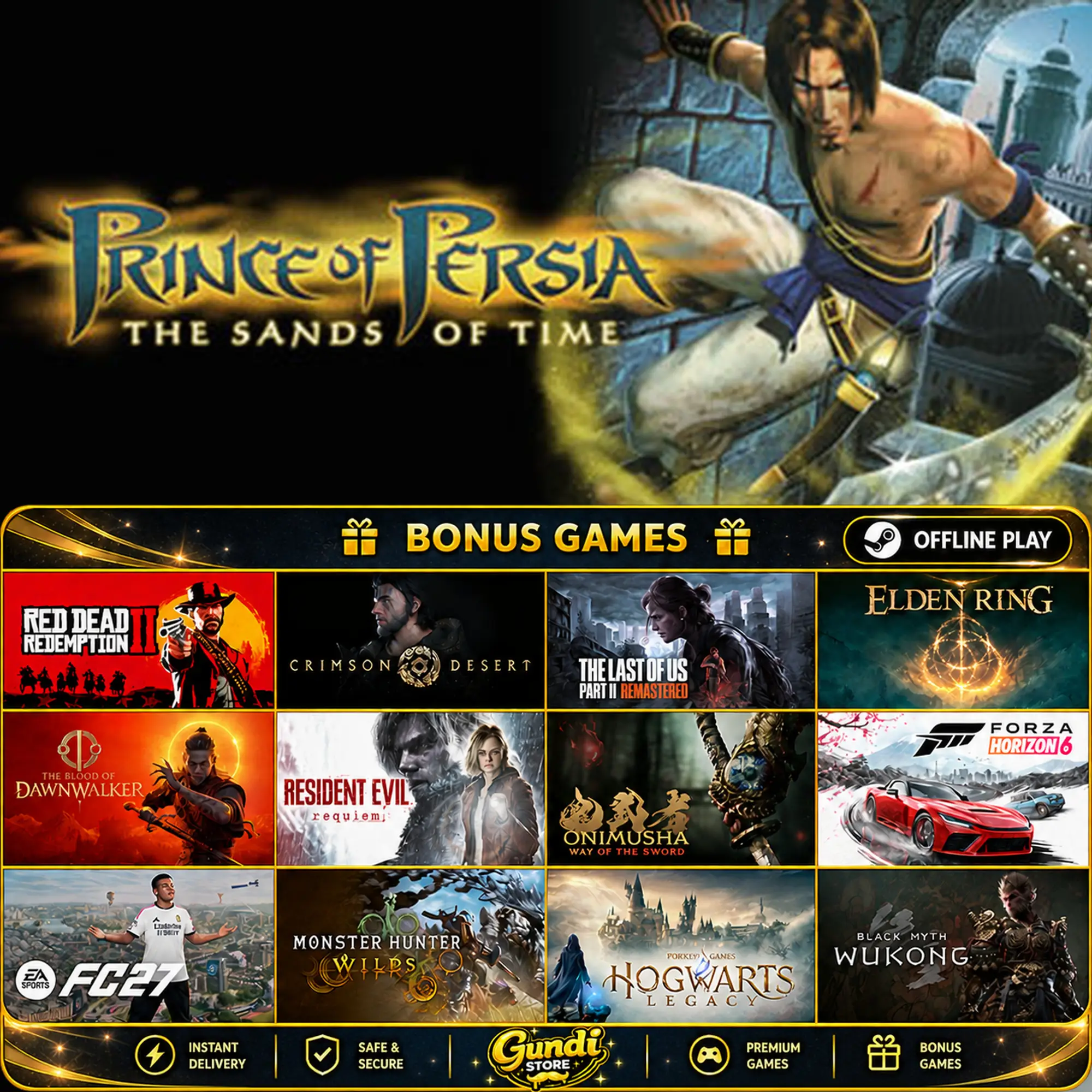 [AUTO CODE] - Prince of Persia_ The Sands of Time + BONUS GAME