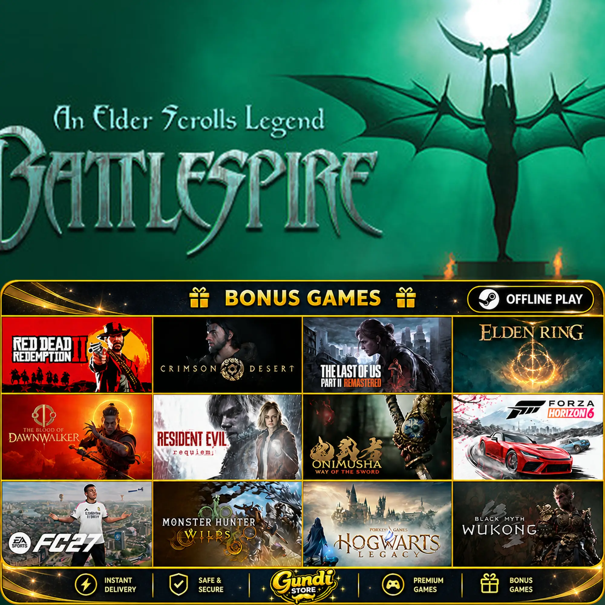 [AUTO CODE] - An Elder Scrolls Legend_ Battlespire + BONUS GAME