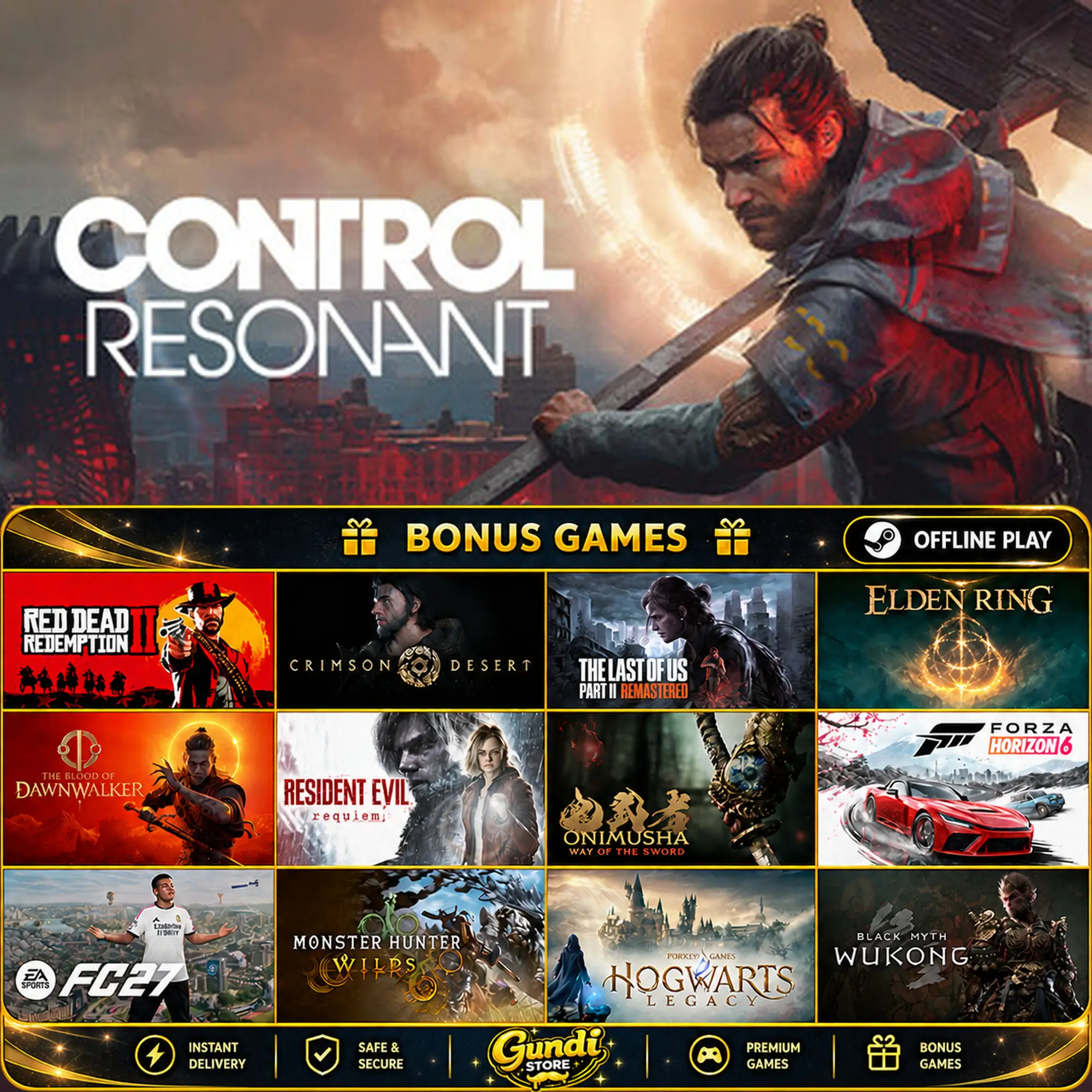 [AUTO CODE] - CONTROL Resonant + BONUS GAME