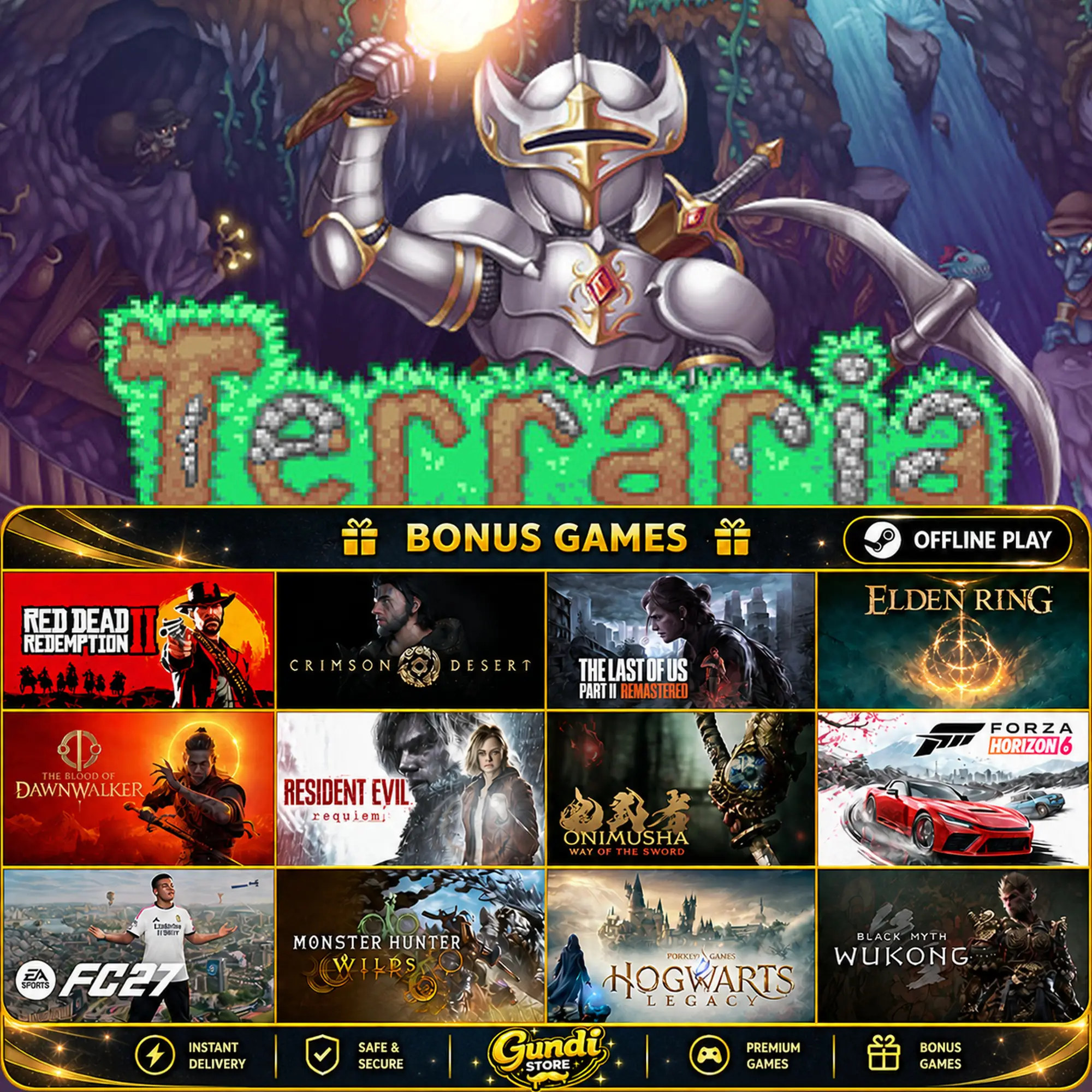 [AUTO CODE] - Terraria + BONUS GAME