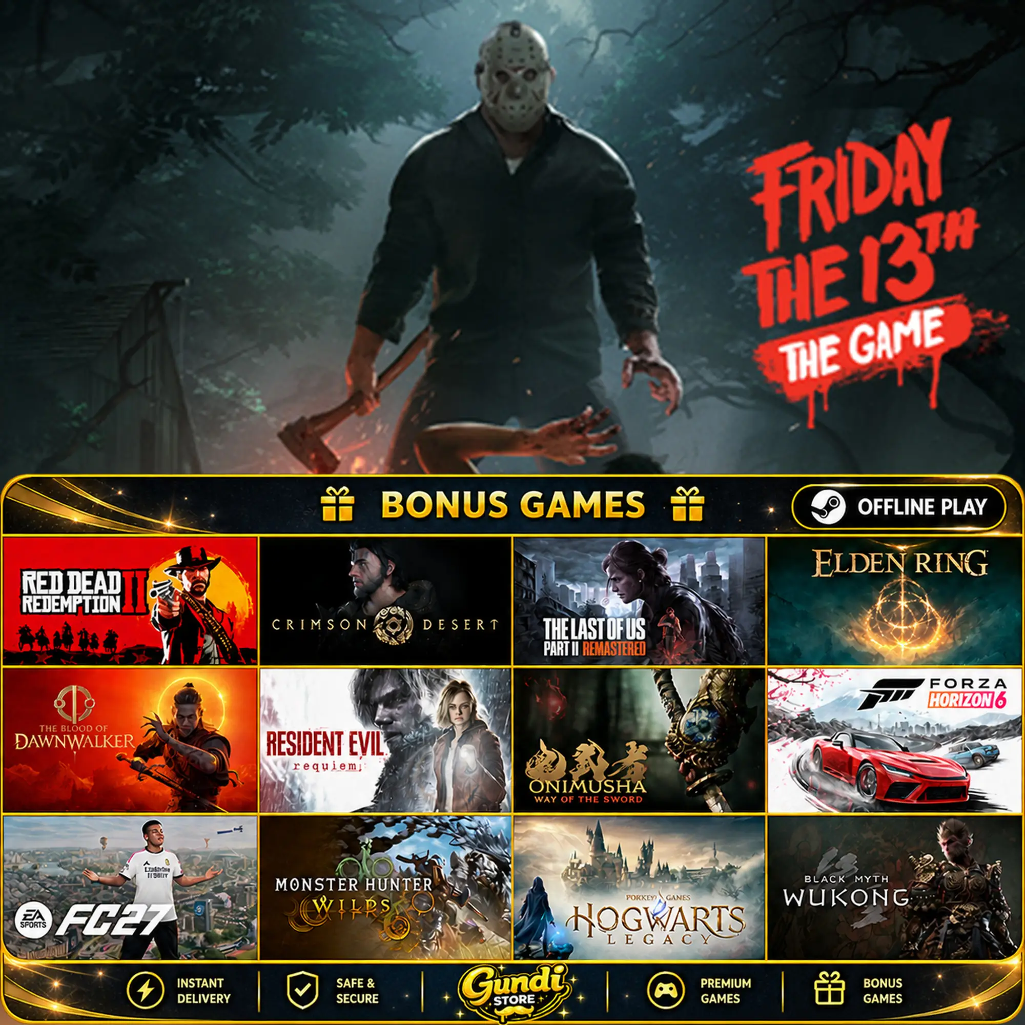 [AUTO CODE] - Friday the 13th_ The Game + BONUS GAME