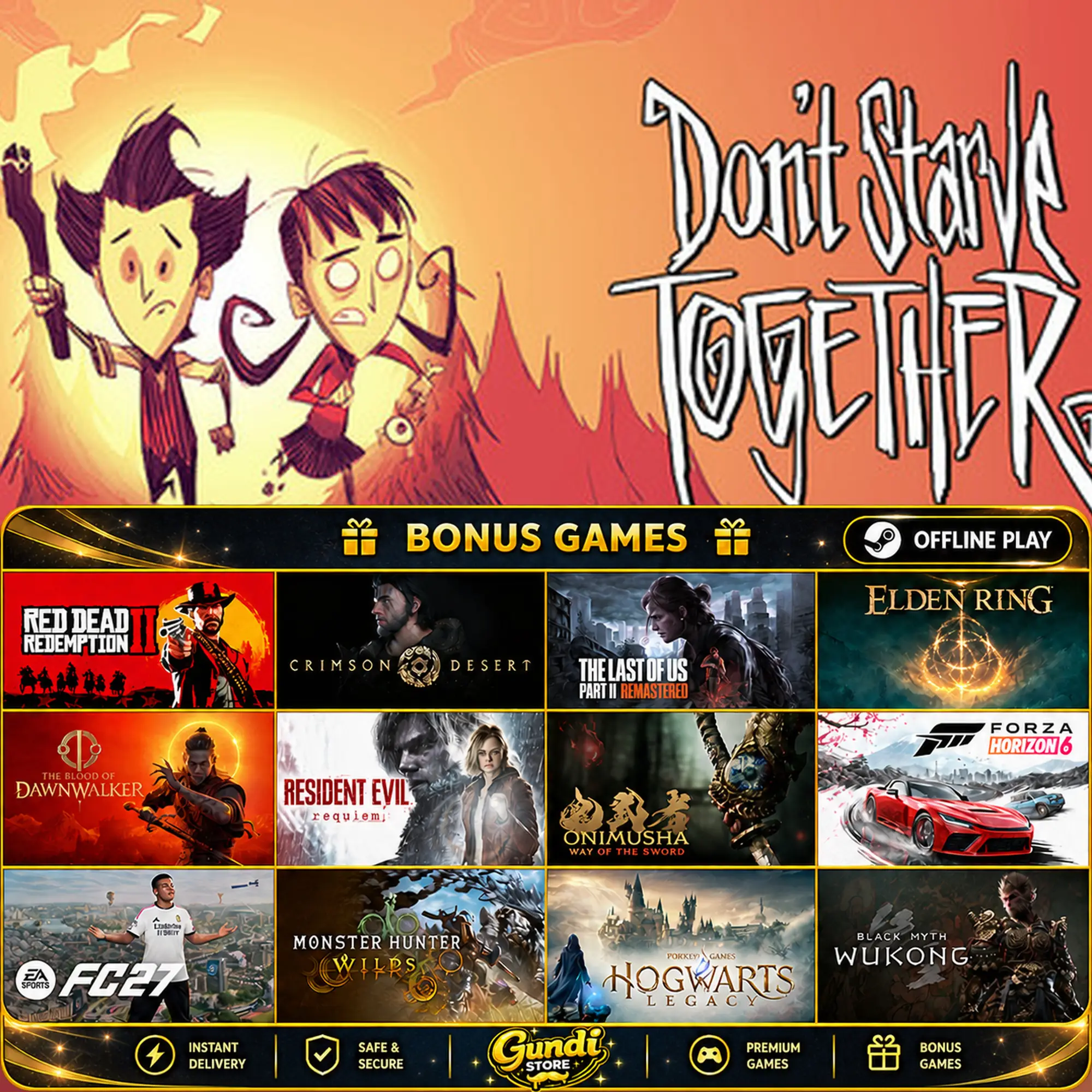 [AUTO CODE] - Don't Starve Together + BONUS GAME