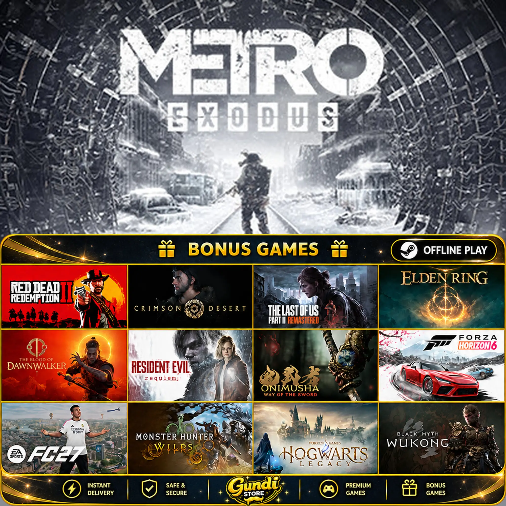 [AUTO CODE] - Metro Exodus + BONUS GAME