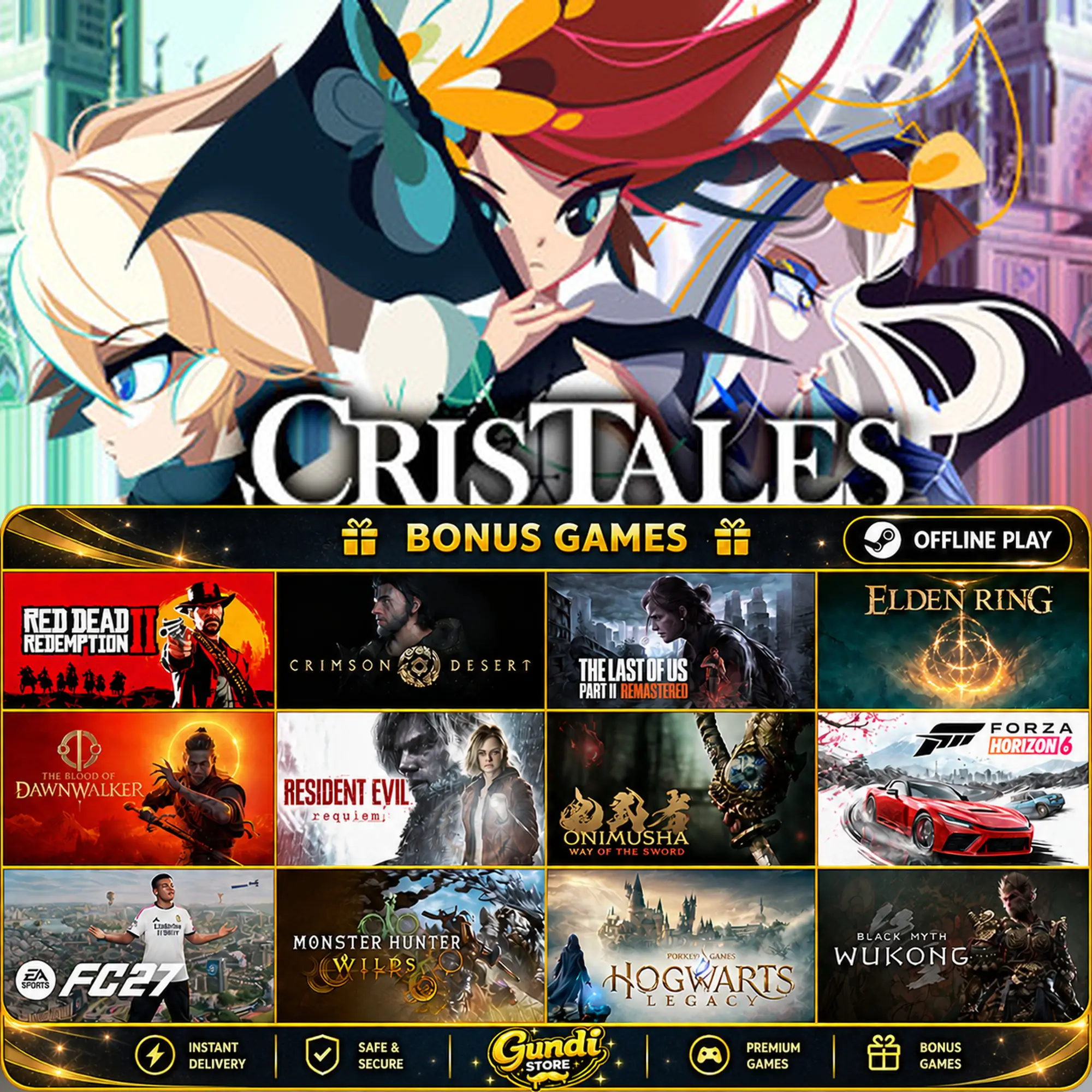 [AUTO CODE] - Cris Tales + BONUS GAME
