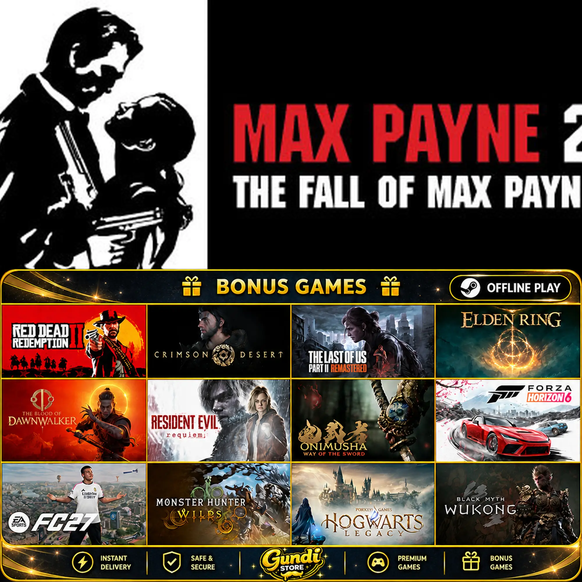 [AUTO CODE] - Max Payne 2_ The Fall of Max Payne + BONUS GAME