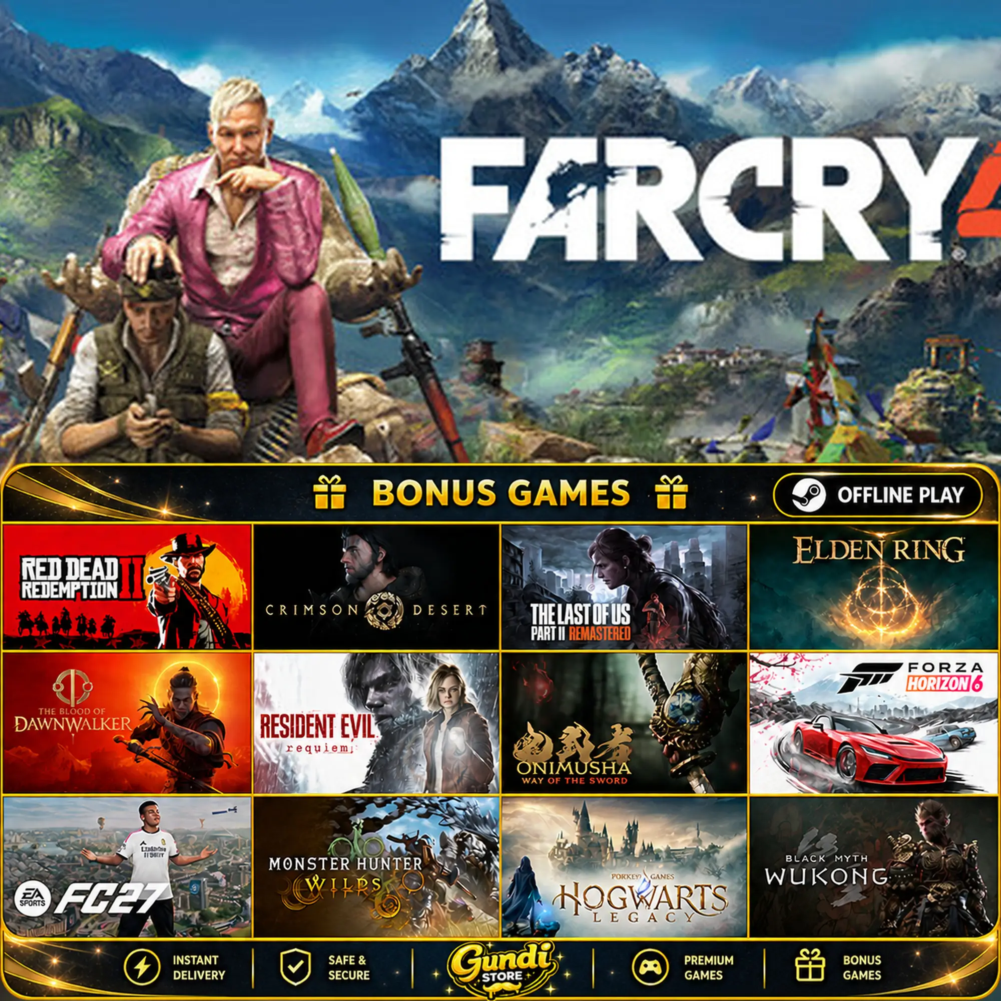 [AUTO CODE] - Far Cry 4 + BONUS GAME