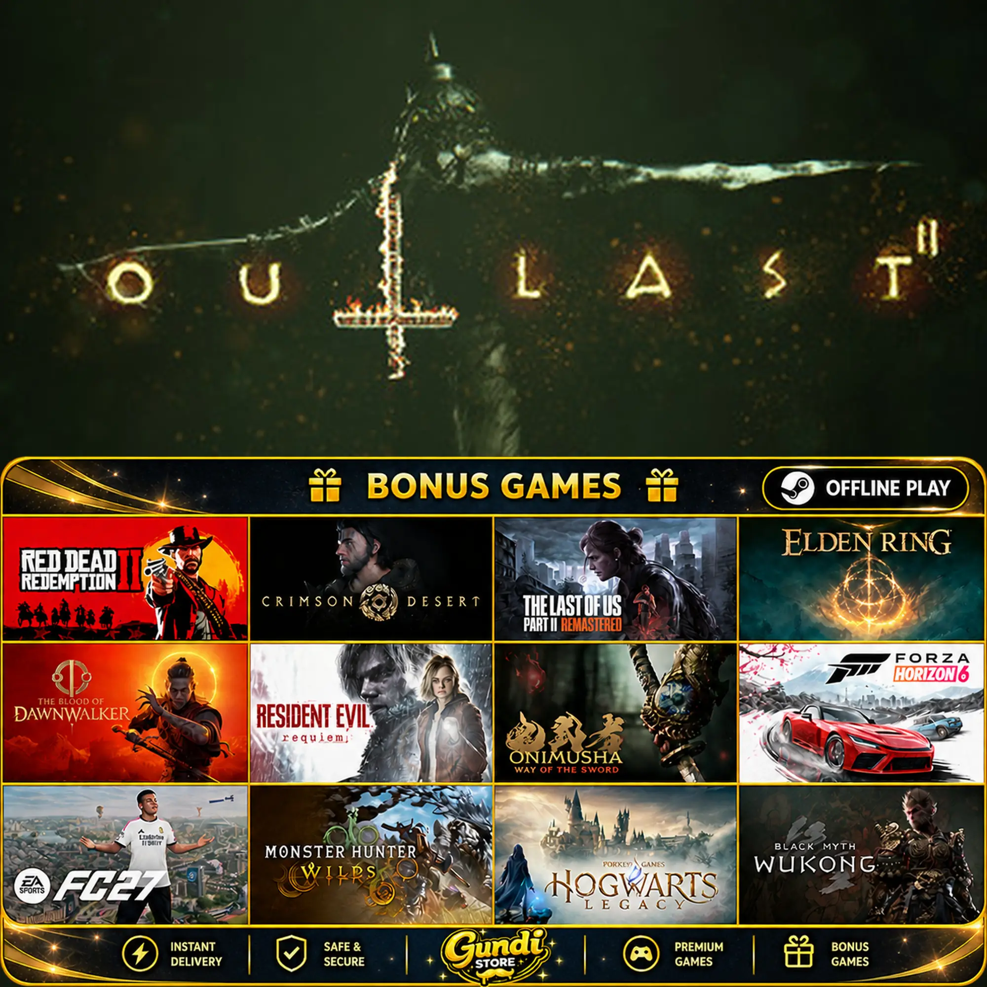 [AUTO CODE] - Outlast 2 + BONUS GAME