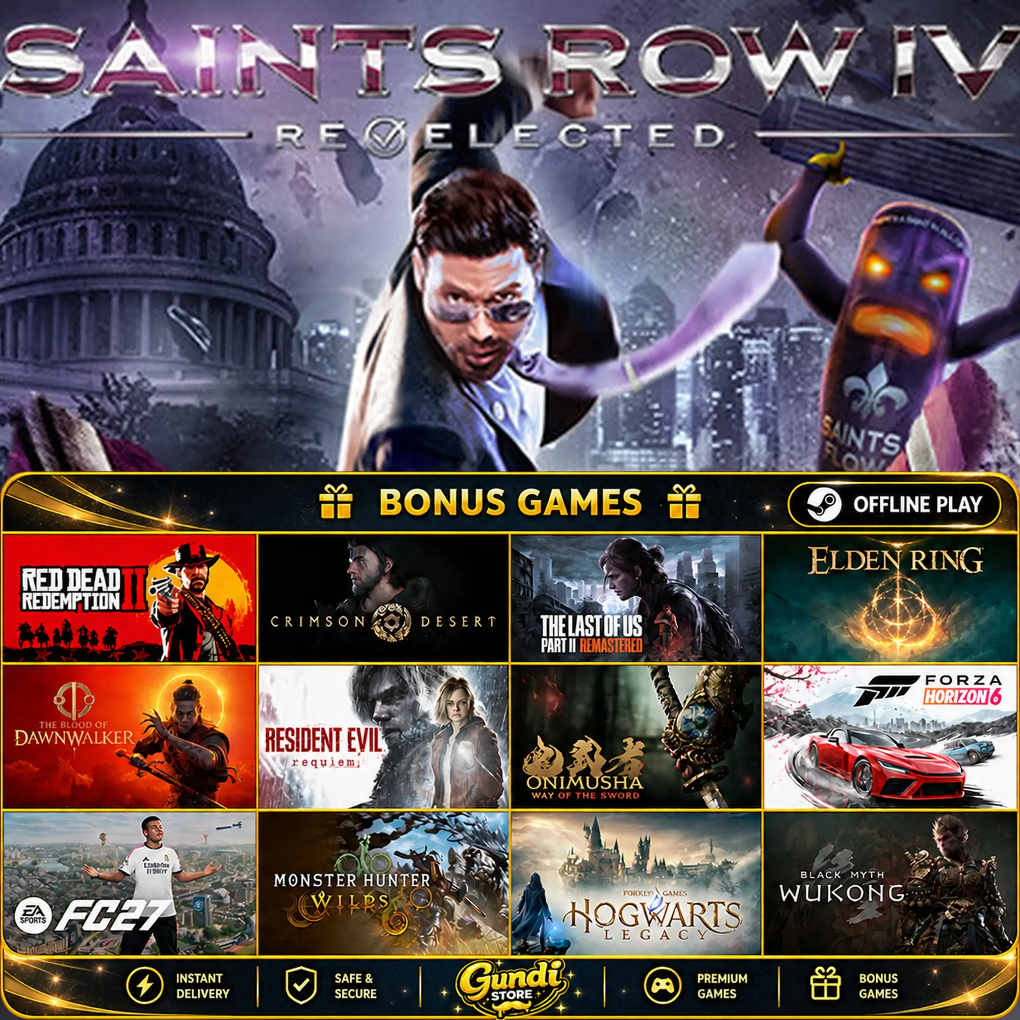 [AUTO CODE] - Saints Row IV + BONUS GAME