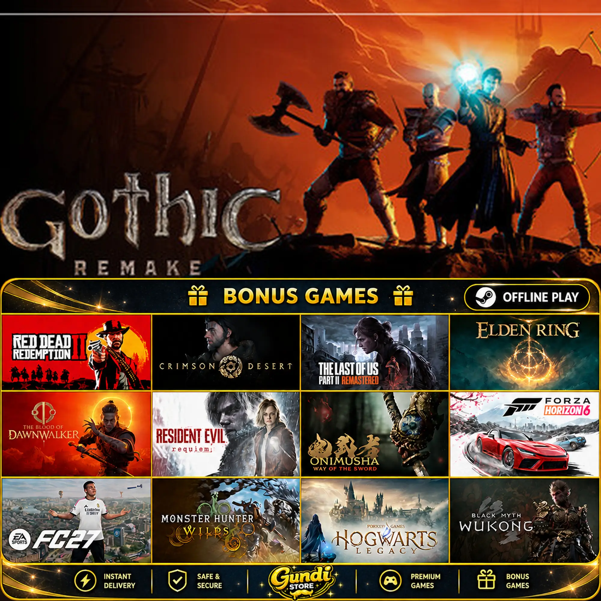 [AUTO CODE] - Gothic 1 Remake + BONUS GAME