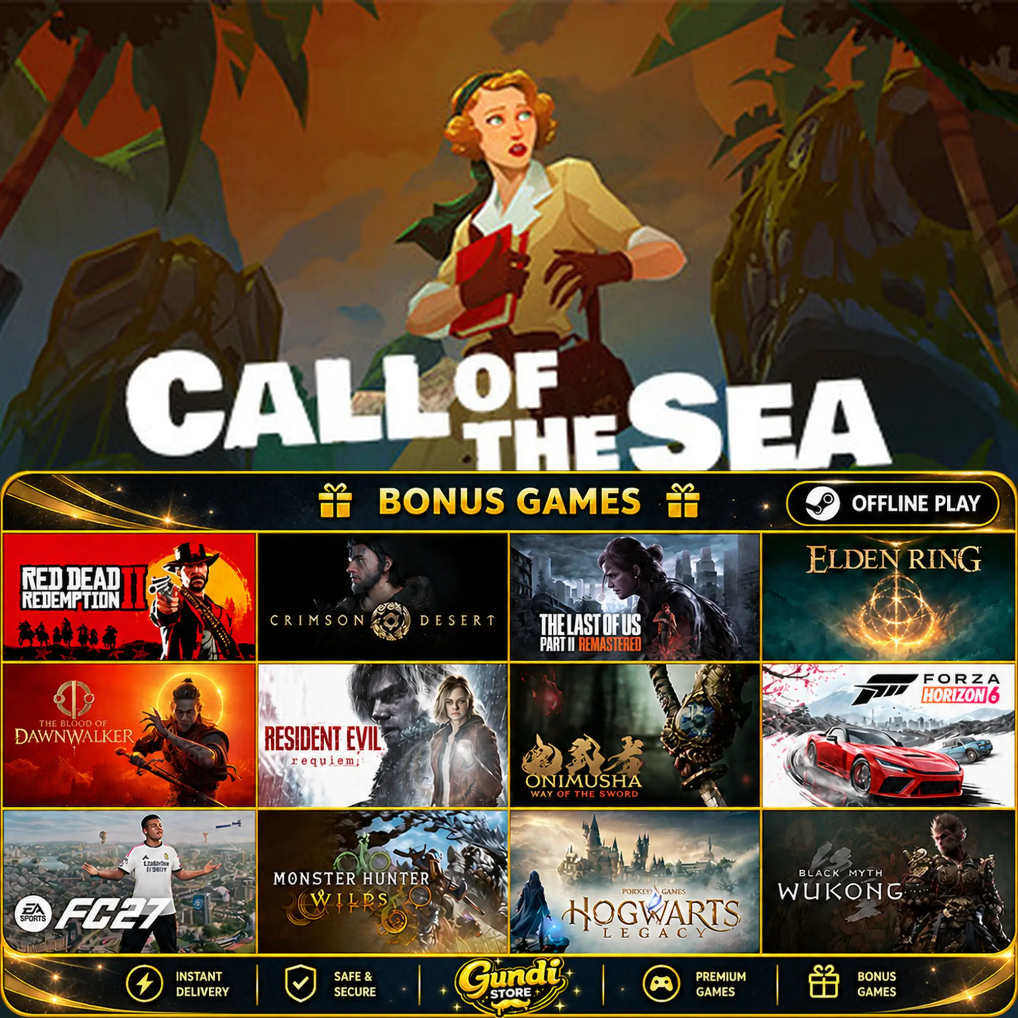 [AUTO CODE] - Call of the Sea + BONUS GAME