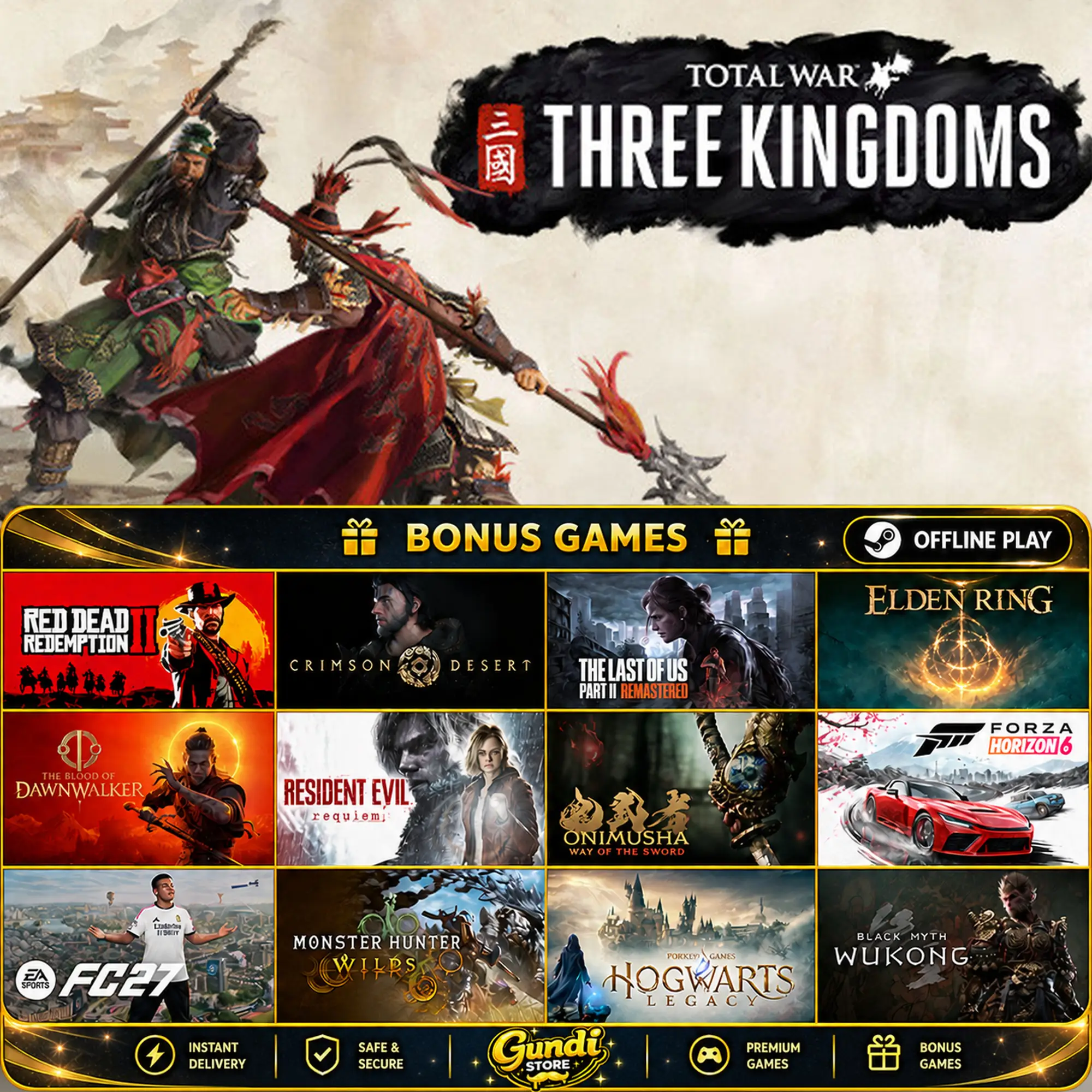 [AUTO CODE] - Total War_ THREE KINGDOMS + BONUS GAME