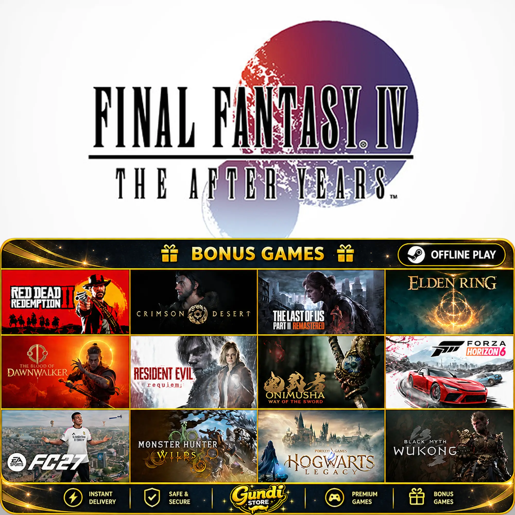 [AUTO CODE] - FINAL FANTASY IV_ THE AFTER YEARS + BONUS GAME