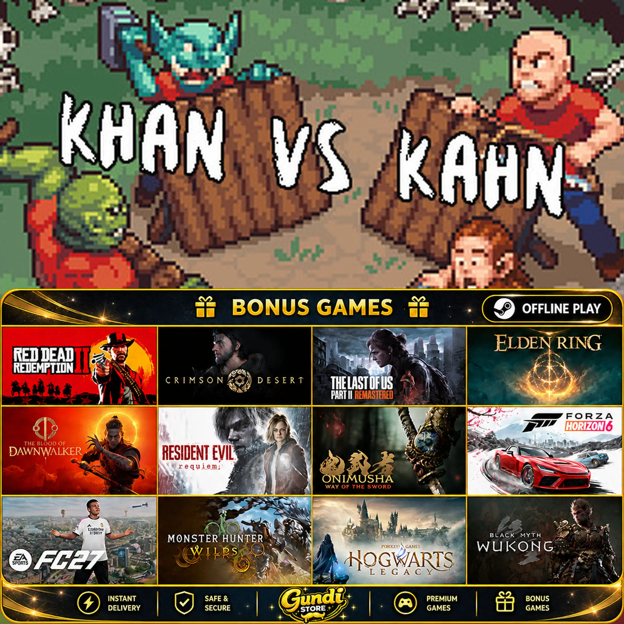 [AUTO CODE] - Khan VS Kahn + BONUS GAME