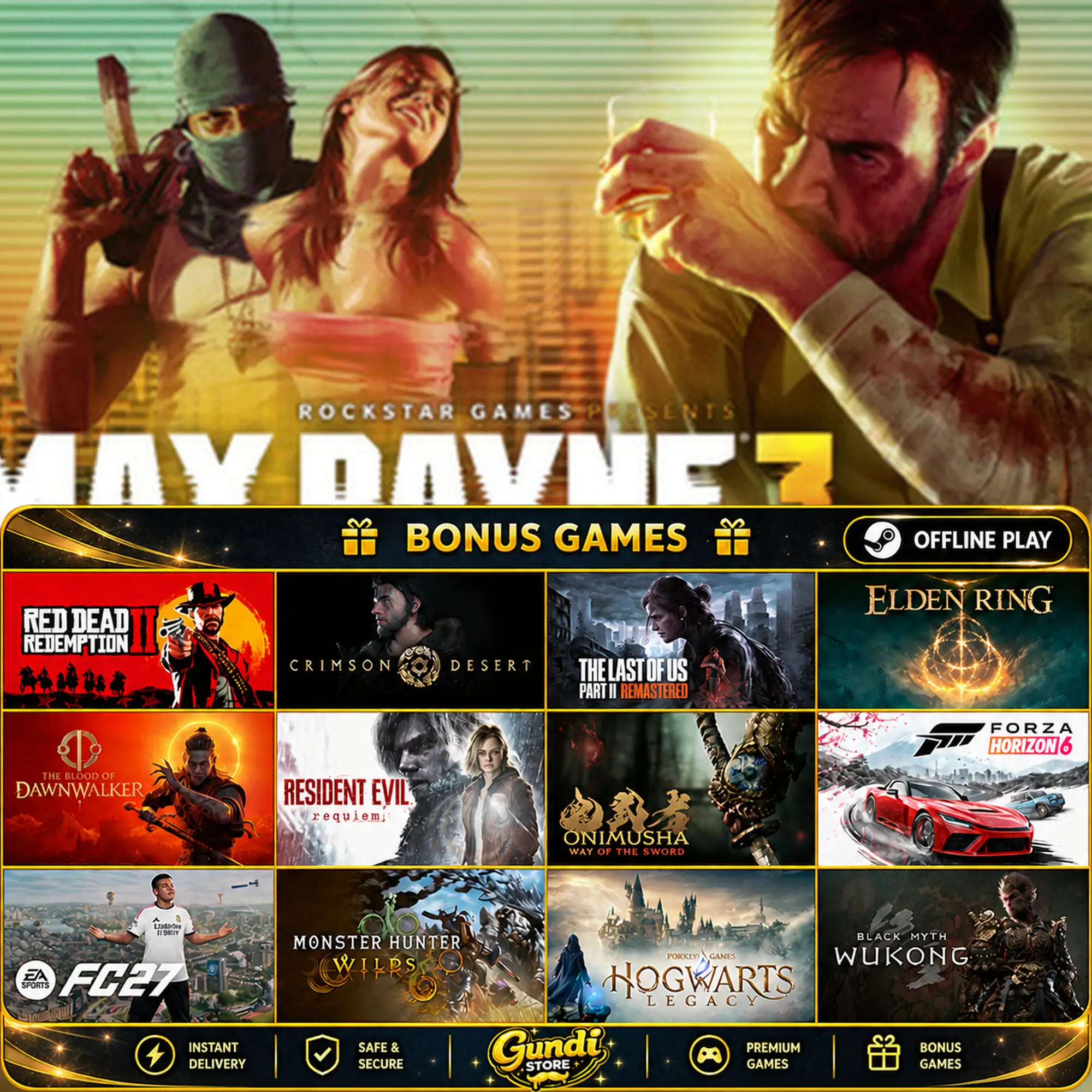 [AUTO CODE] - Max Payne 3 + BONUS GAME