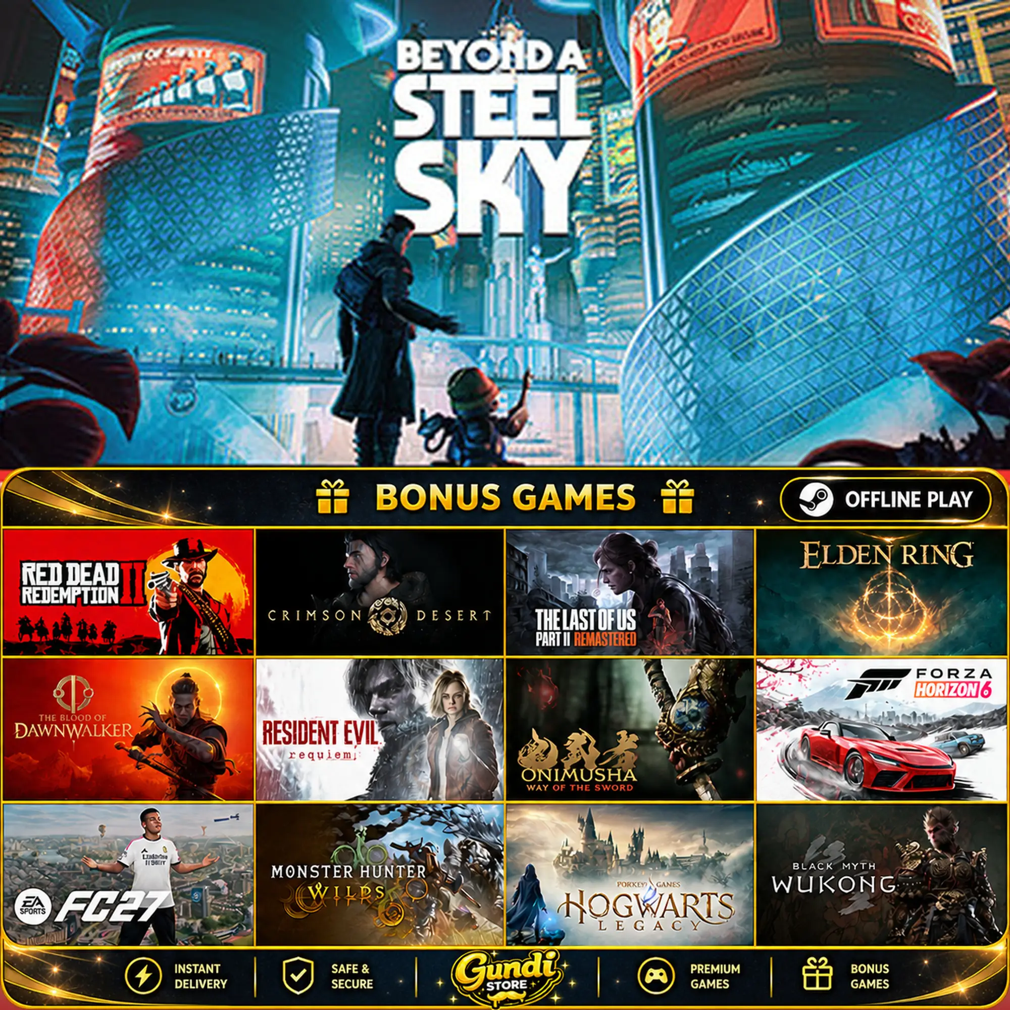 [AUTO CODE] - Beyond a Steel Sky + BONUS GAME