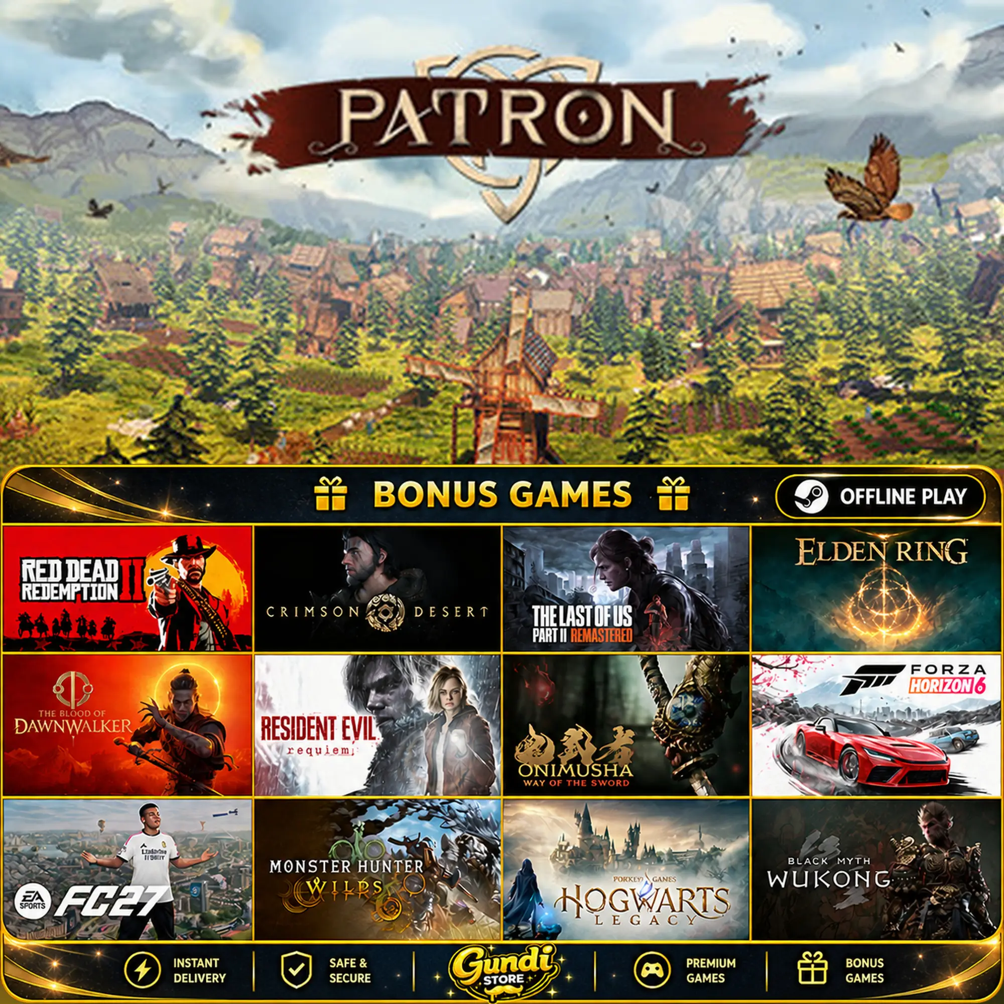 [AUTO CODE] - Patron + BONUS GAME
