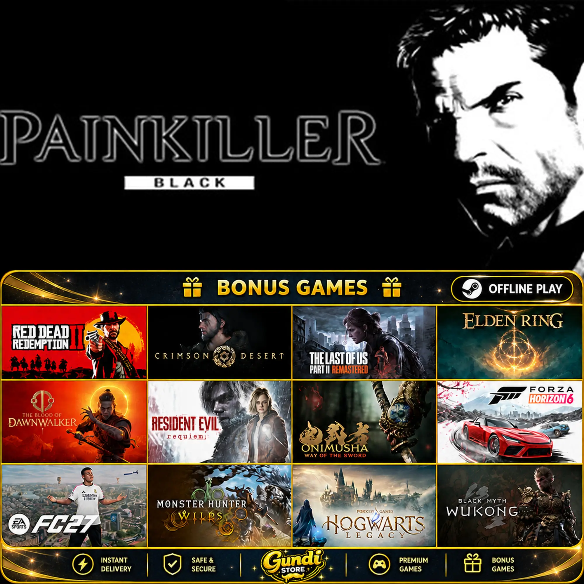 [AUTO CODE] - Painkiller_ Black Edition + BONUS GAME