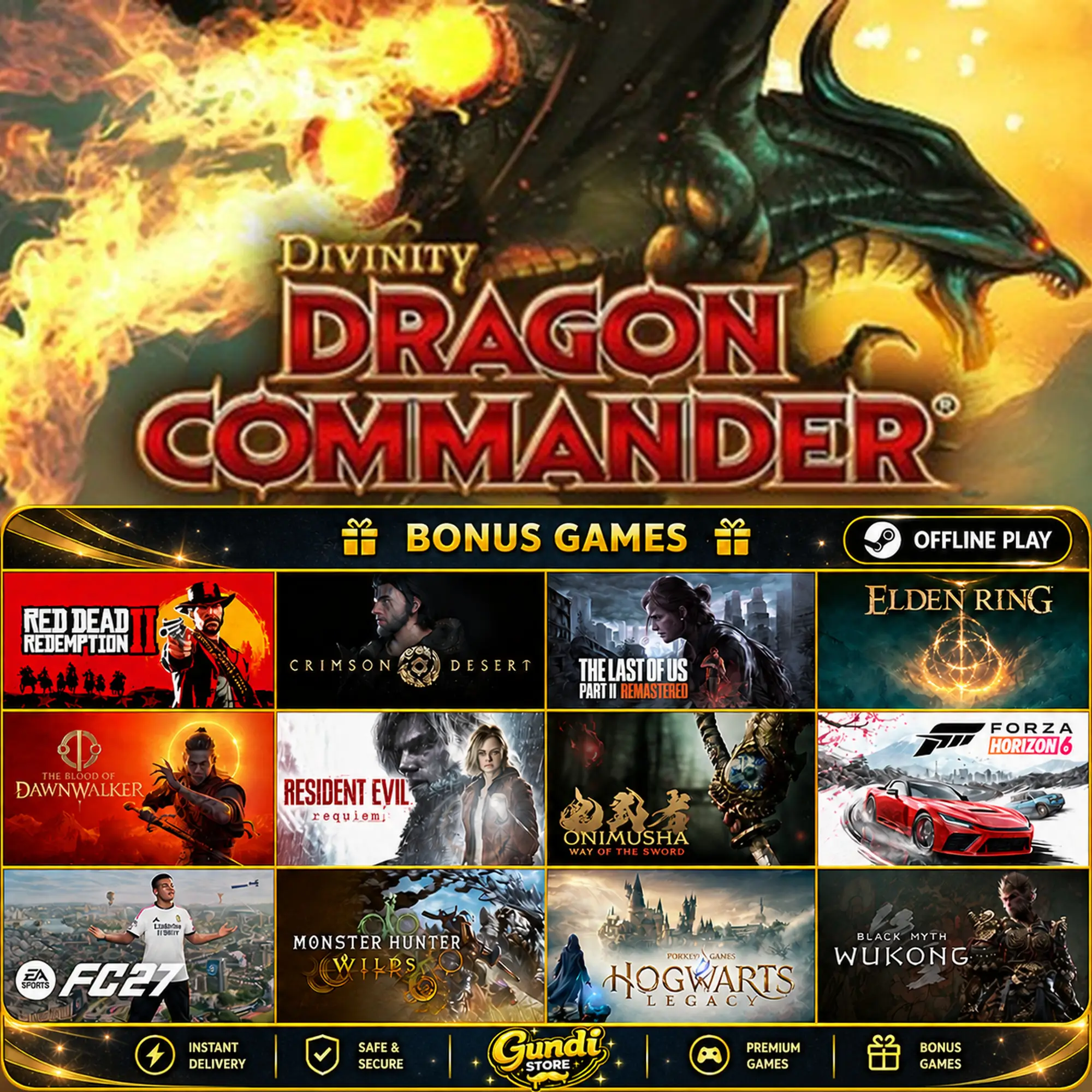 [AUTO CODE] - Divinity_ Dragon Commander + BONUS GAME